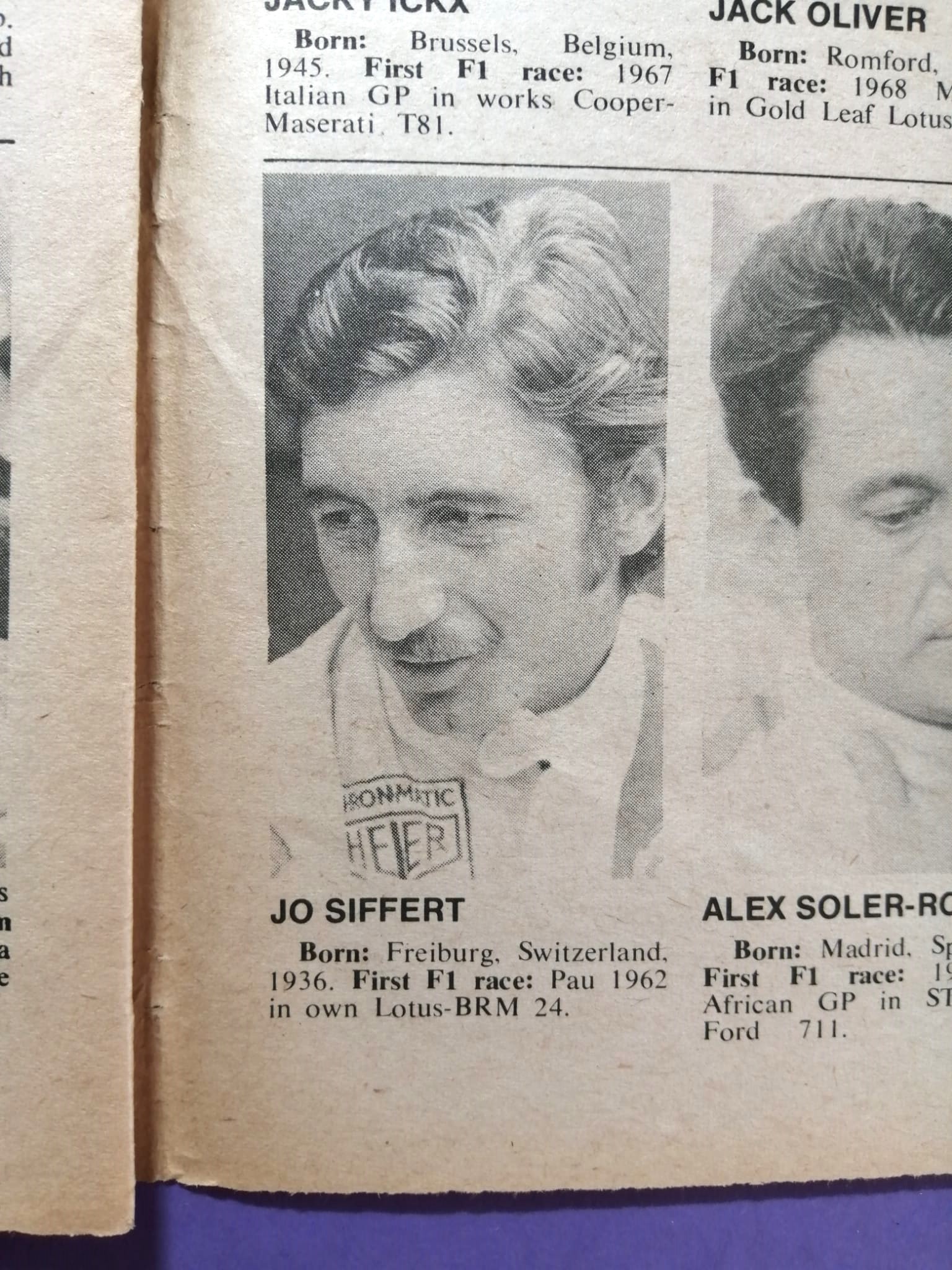 RARITÄT! alte Zeitung, Motoring News, 15. Juli 1971, Cevert, Hill, Siffert, Peterson, Stewart, BRM, Tyrrell, Formel 1 Grand Prix,.. Englisch