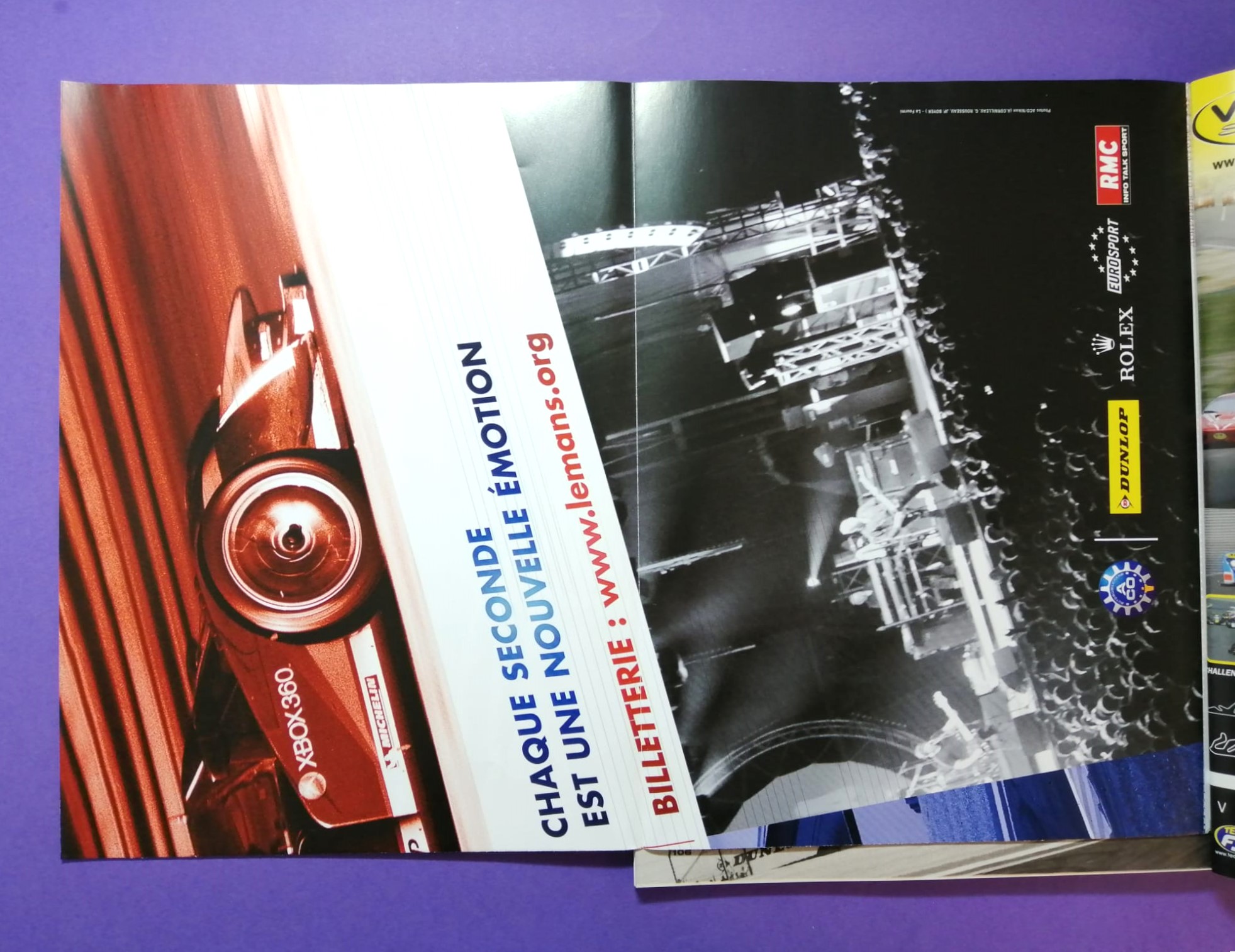 Offizielles Rennprogramm, 24h LeMans 2010, Audi, Peugeot 908 HDi, Alexander Wurz,.. mit Rennplakat