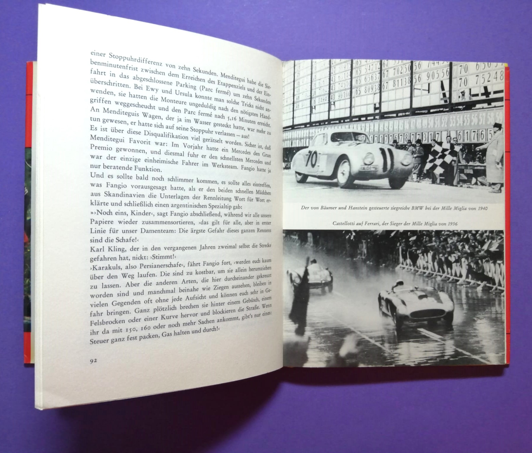 altes Buch, Eiskalt auf heißen Straßen, Die härtesten Autorallyes der Welt, Targa Florio, Siffert, Porsche, Renault Alpine,..