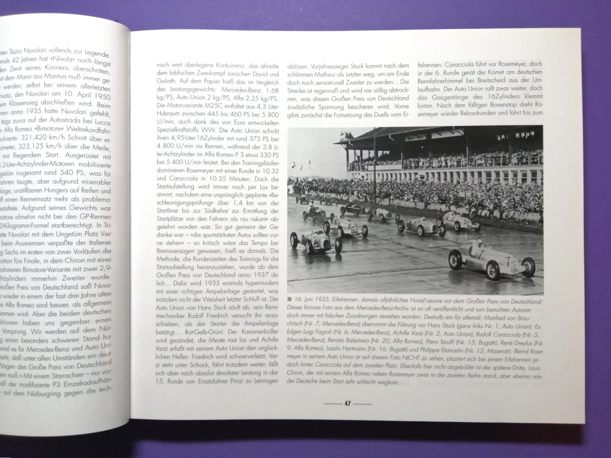 altes Buch, Grand Prix 70 Jahre Großer Preis von Deutschland, 1926 bis 1997, Avus, Solitude, Nürburgring, Hockenheimring, Formel 1, Rindt, Lauda, Berger, Clark, Cevert, Schumacher, Winkelhock, Zakspeed,..