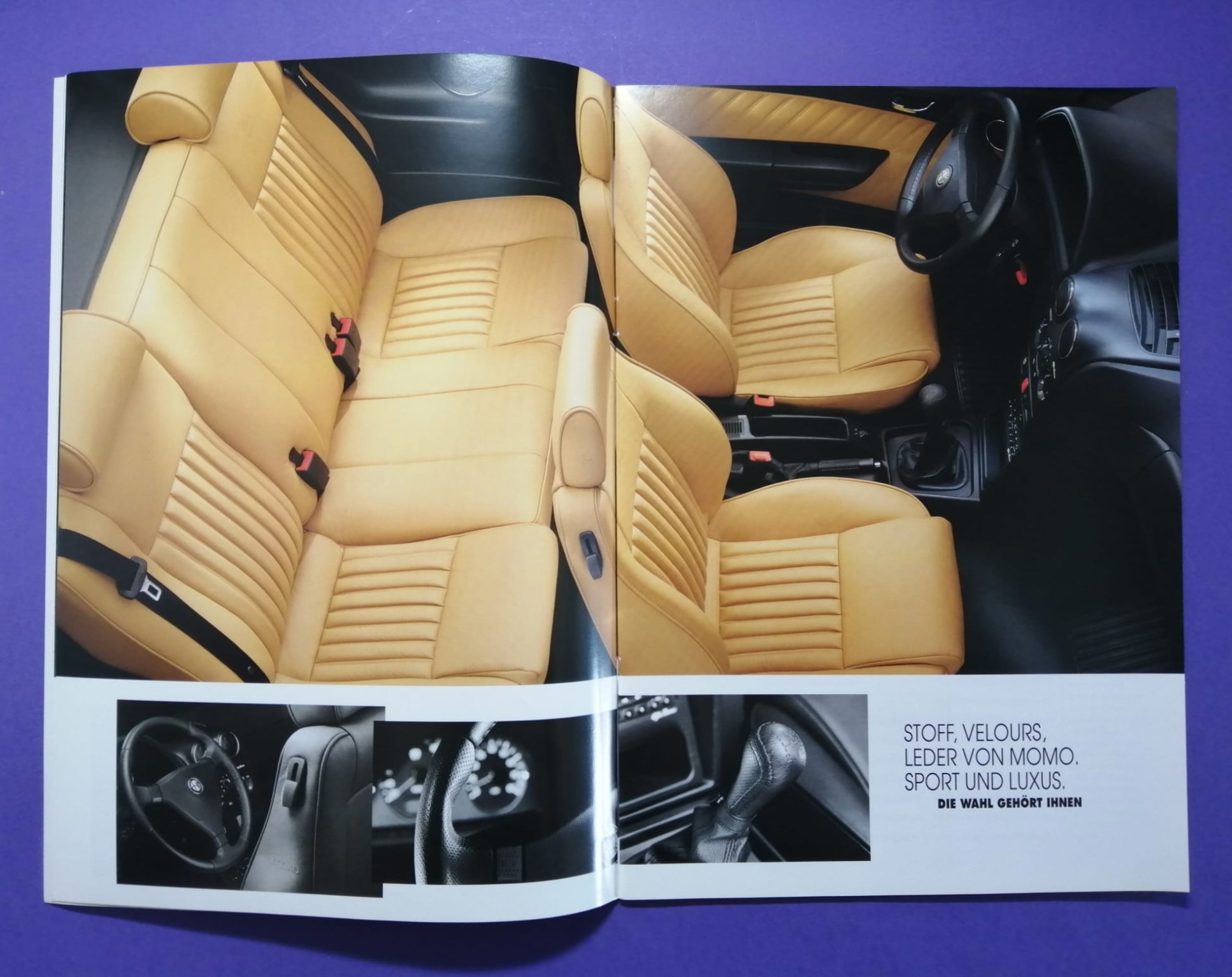 altes Original Autoprospekt, Alfa-Romeo 145, Quadrifoglio,... aus dem Jahr 1999