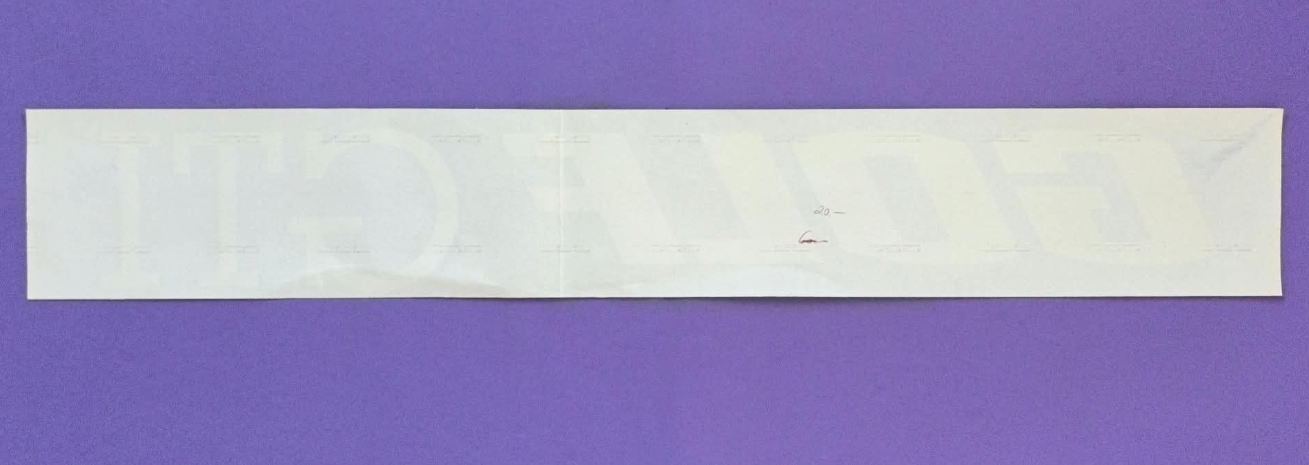 RARITÄT! alter großer Aufkleber Sticker, VW Golf GTI, aus den 80er Jahre, 11 x 74 cm, Schrift weiß, Folie Transparent