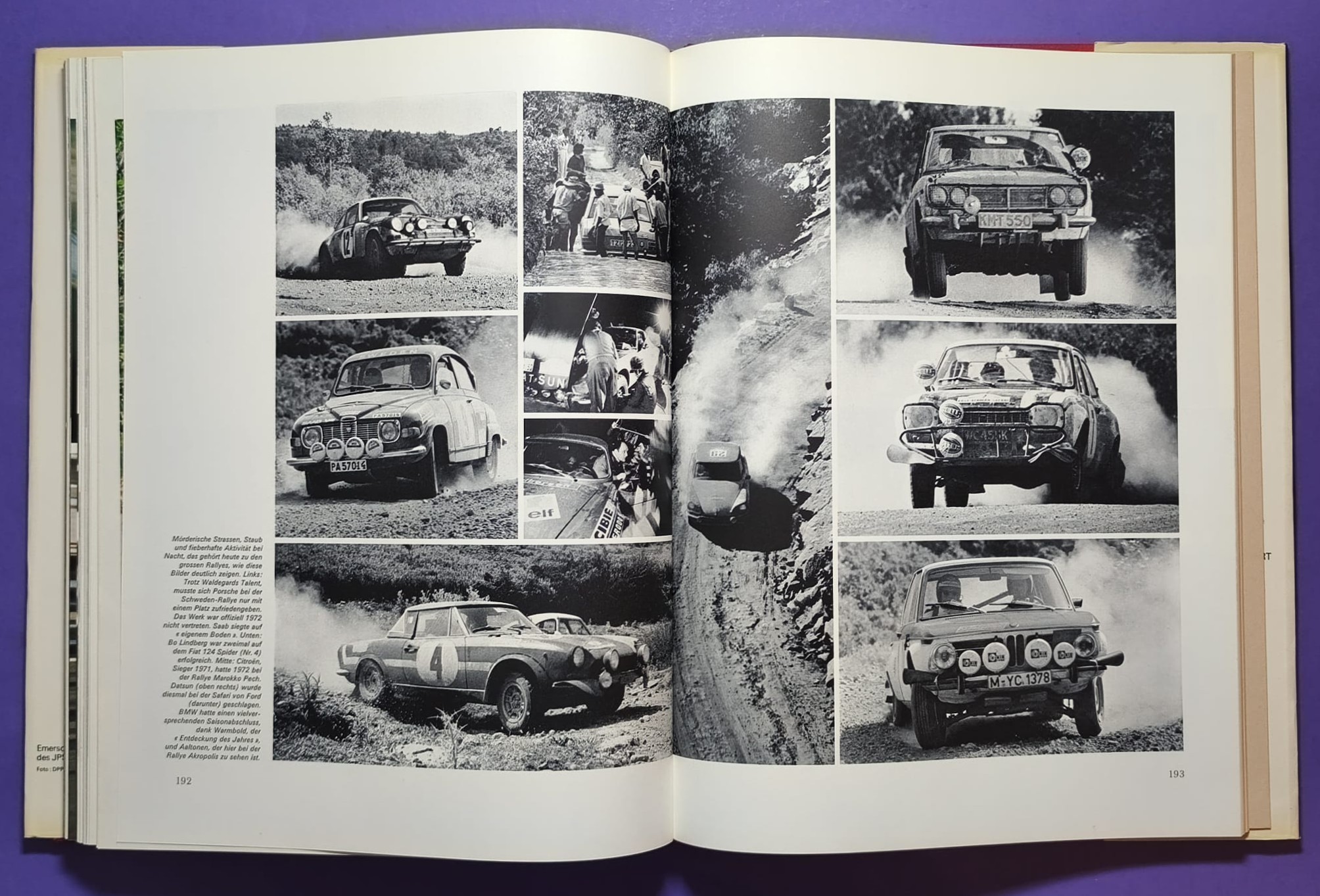altes Buch, Auto Jahr 1972-1973, Nr. 20, Alfa GTAm, BMW, Citroen, Lotus, Ferrari, Maserati, Porsche 917,.. Formel 1, 2, LeMans, Rallye, Indy Car, Targa Florio,.. Cevert, Stewart, Peterson, Lauda,..