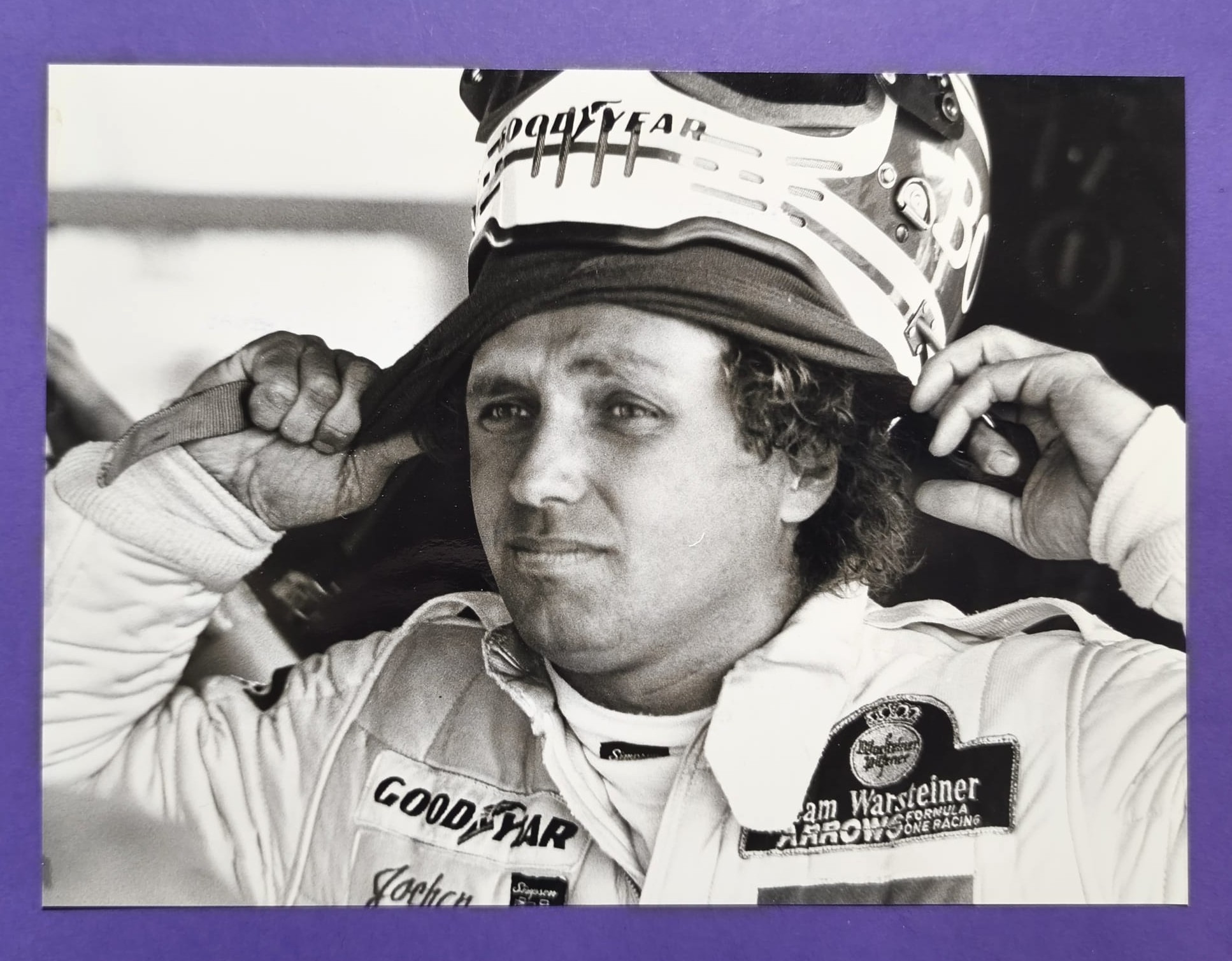 altes Pressefoto, Jochen Mass, Warsteiner Arrows, Formel 1 Grand Prix 1979, 16x22cm