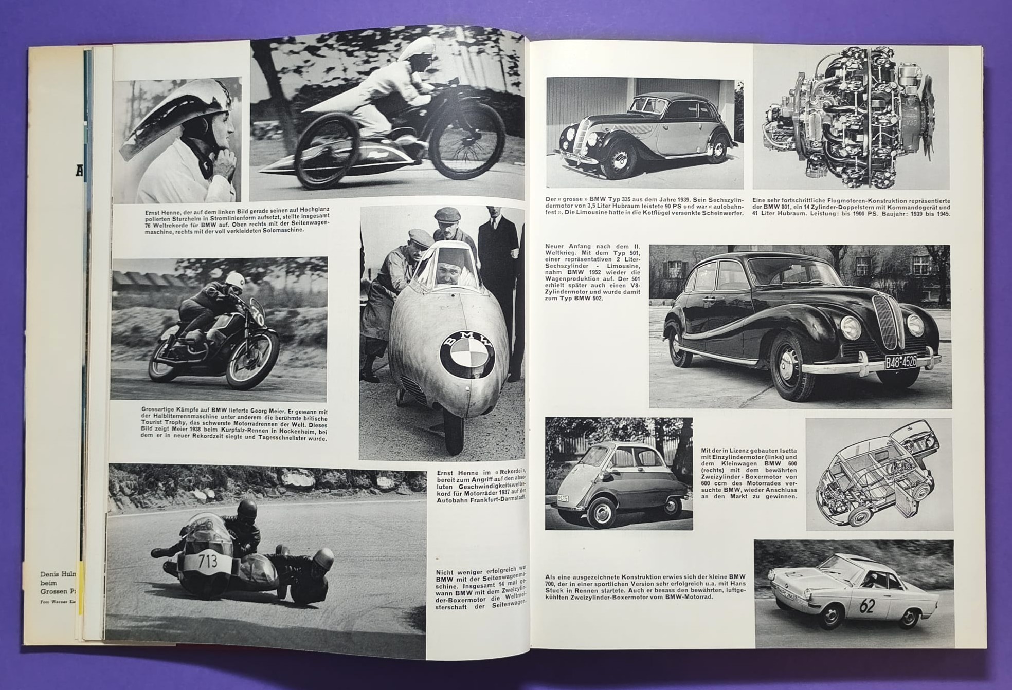 altes Buch, Auto Jahr 1967-1968, Nr. 15, Alfa, BMW, Lotus, Ferrari, Mini, Ford GT40.. Formel 1, LeMans, Rallye,.. Jochen Rindt, Brabham, Clark, Hill,..