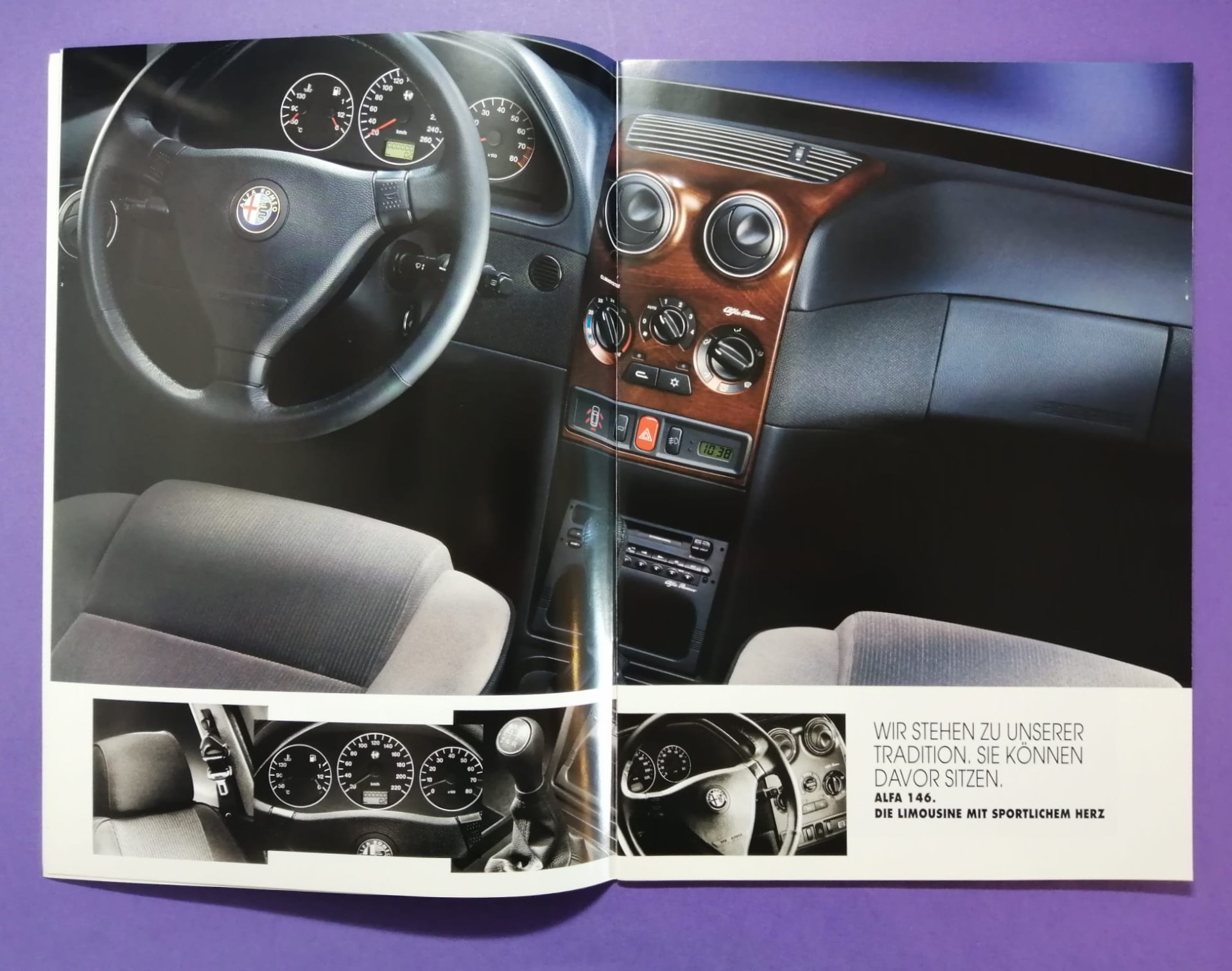 altes Original Autoprospekt, Alfa-Romeo 146,... aus dem Jahr 1999