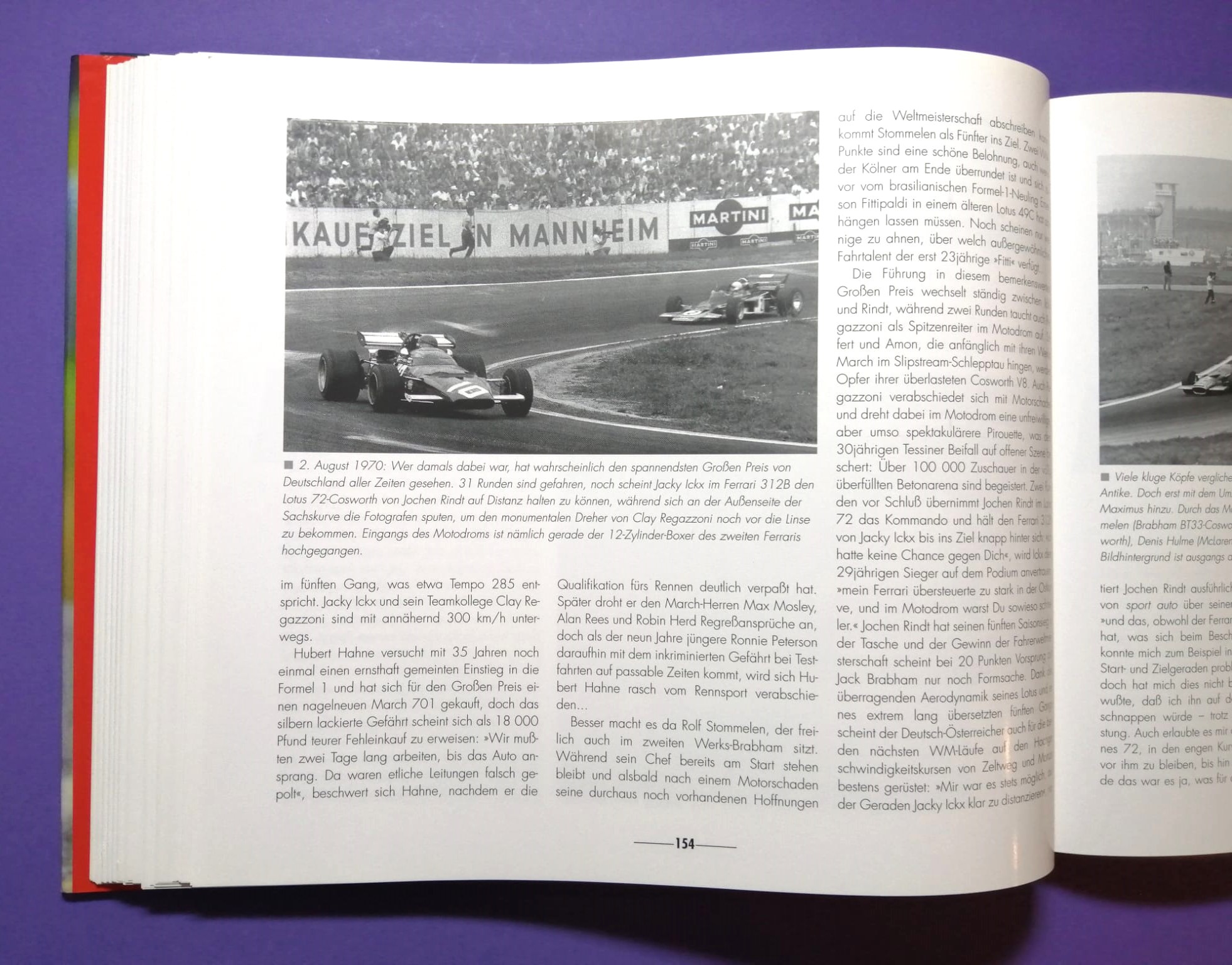 altes Buch, Grand Prix 70 Jahre Großer Preis von Deutschland, 1926 bis 1997, Avus, Solitude, Nürburgring, Hockenheimring, Formel 1, Rindt, Lauda, Berger, Clark, Cevert, Schumacher, Winkelhock, Zakspeed,..