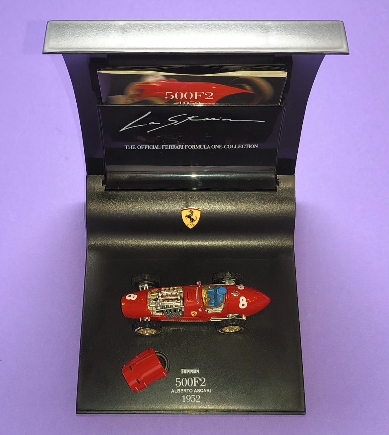 RARITÄT! altes Modellauto 1:43 La Storia, Alberto Ascari, Ferrari 500 F2, Formel 1 Grand Prix 1952