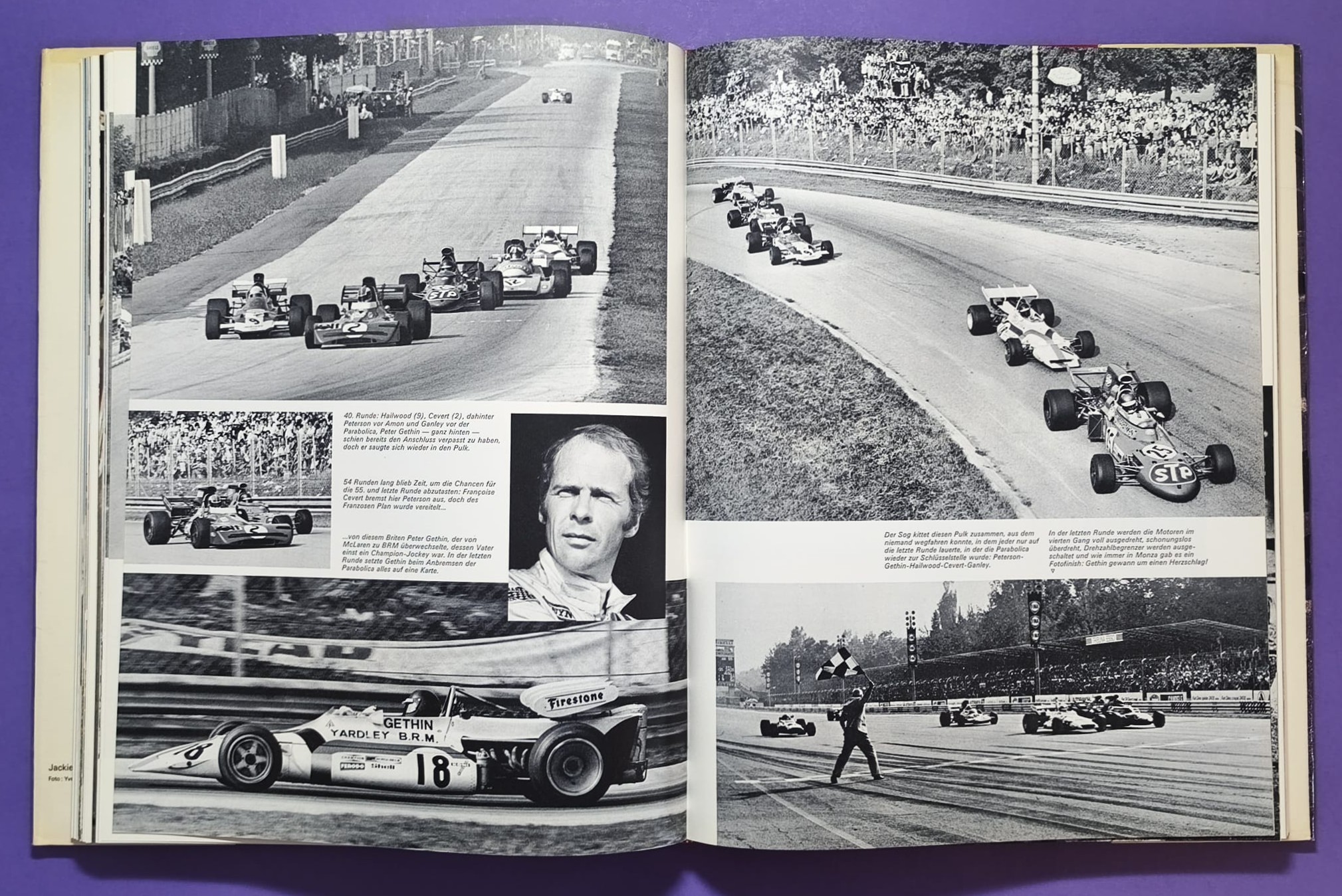 altes Buch, Auto Jahr 1971-1972, Nr. 19, Alfa Sud & Tipo 33, Alpine 110 & 310, BMW, Citroen, Lamborghini Miura, Lotus, Ferrari, Matra, Monteverdi, Porsche 917,.. Formel 1, 2, LeMans, Rallye, Indy Car, CanAm,.. Cevert, Stewart, Siffert, Peterson,..