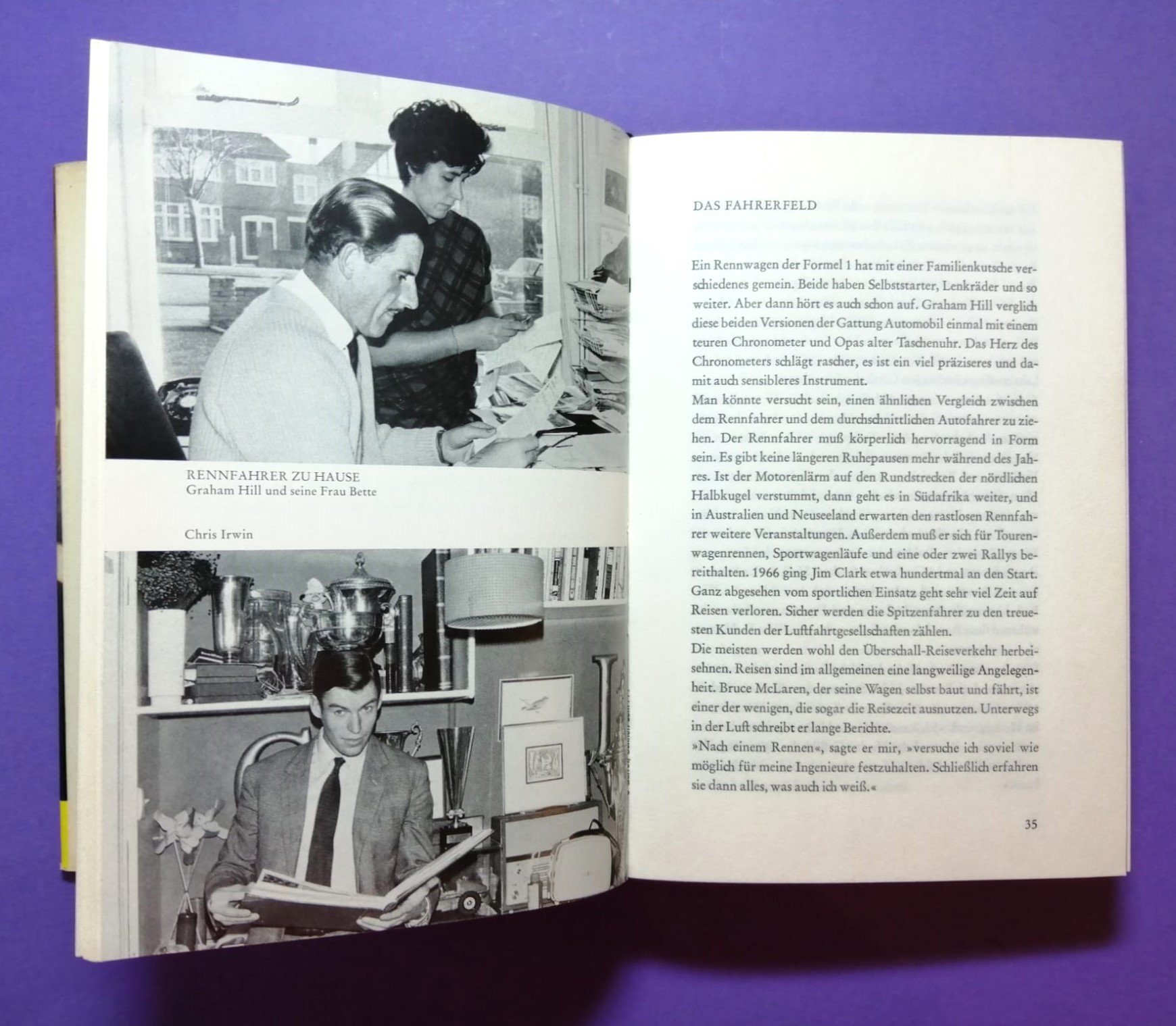 altes Buch, Schnell sein ist nicht alles, Der Weg zur Fahrer Weltmeisterschaft, Formel 1 Grand Prix, Jochen Rindt, Clark, Hill, Stewart,..