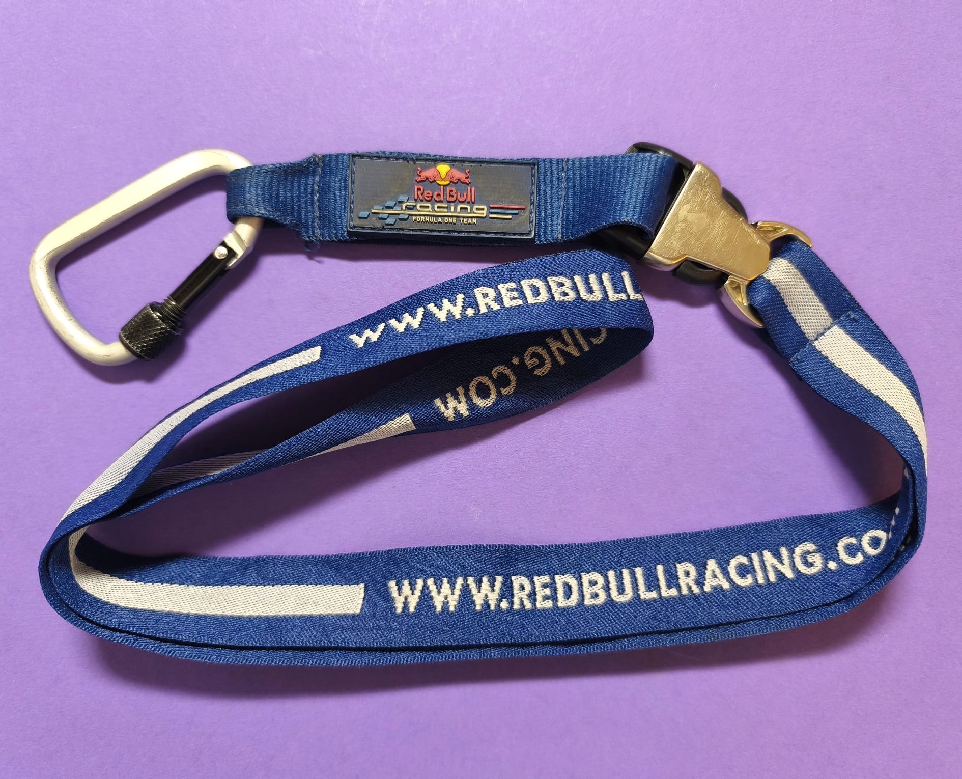 altes Original Laynard, Schlüsselband, Red Bull Racing, Formel 1 Grand Prix Weltmeister, Sebastian Vettel, Länge: 60cm