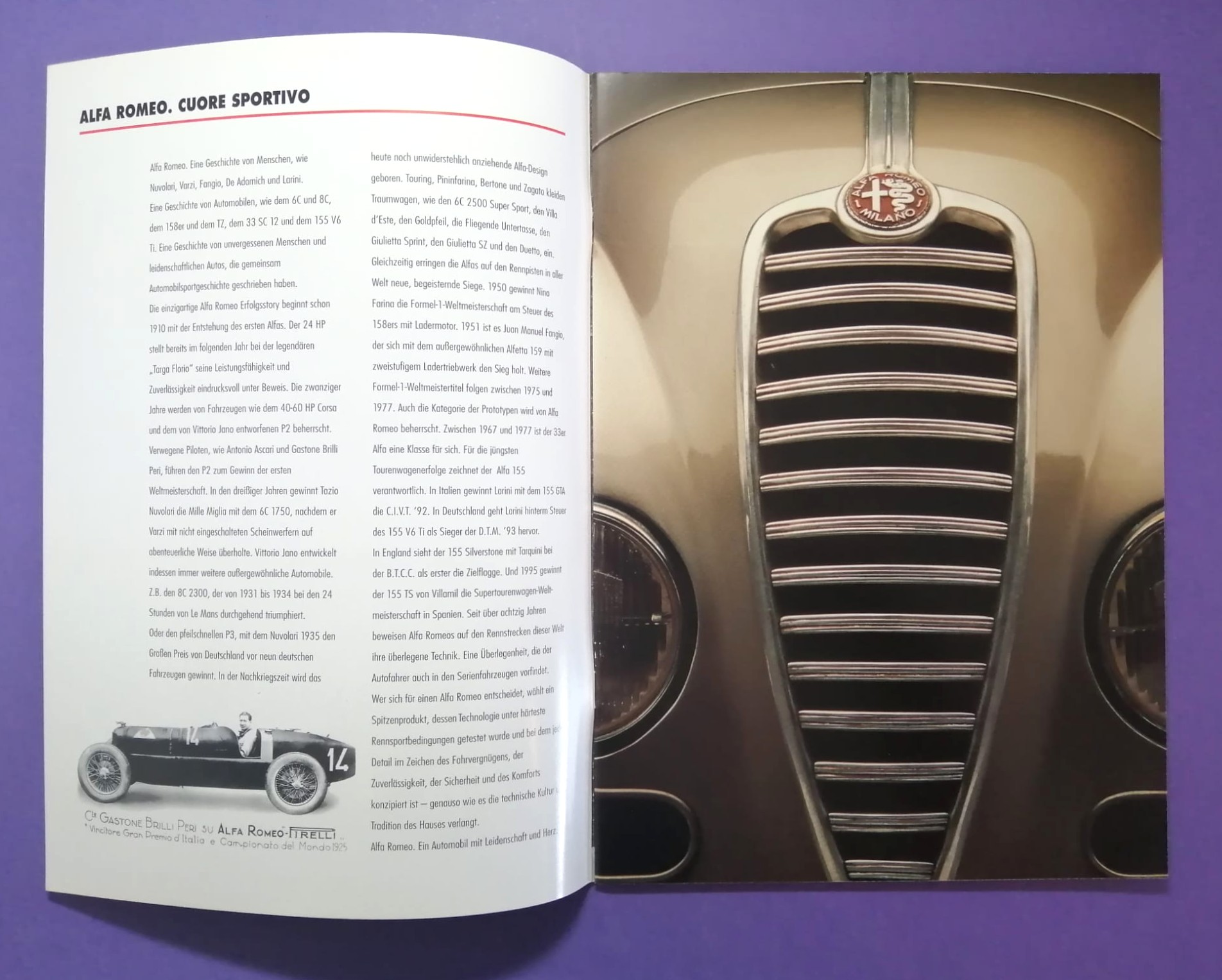 altes Original Autoprospekt, Alfa-Romeo 146, TI,... aus dem Jahr 1998, 4 teilig