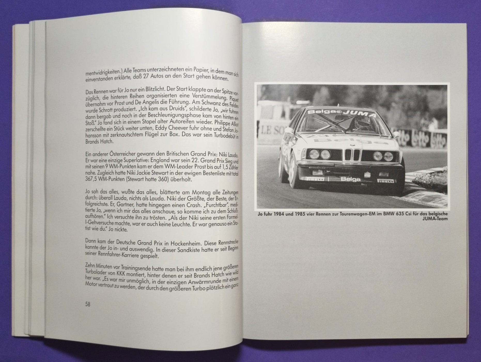 RARITÄT! altes seltenes Buch, Jo Gartner - Ein Leben fürs Rennfahren, Formel 1 Osella, Formel 2, 24h LeMans, USA, BMW M1, Porsche,..