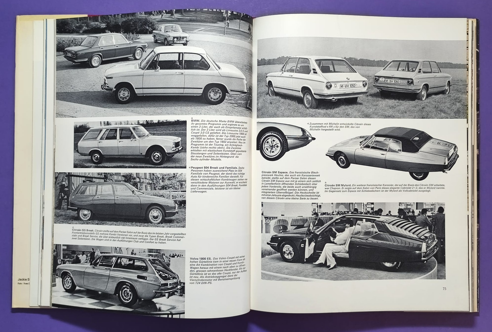 altes Buch, Auto Jahr 1971-1972, Nr. 19, Alfa Sud & Tipo 33, Alpine 110 & 310, BMW, Citroen, Lamborghini Miura, Lotus, Ferrari, Matra, Monteverdi, Porsche 917,.. Formel 1, 2, LeMans, Rallye, Indy Car, CanAm,.. Cevert, Stewart, Siffert, Peterson,..