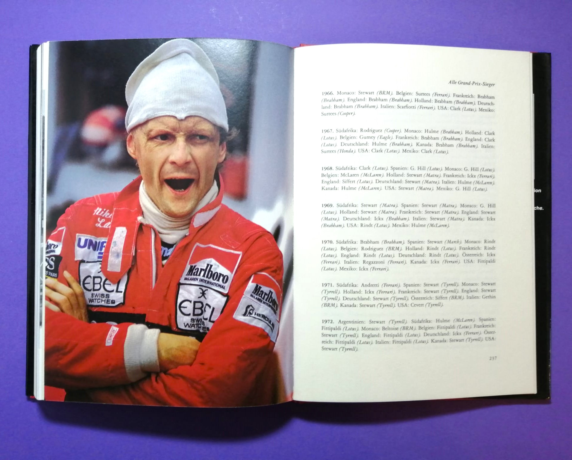 altes Buch Niki Lauda Die neue Formel 1, Das Turbo Zeitalter, Technik und Praxis des Grand Prix Sports 2, BMW, Ferrari, Renault, G. Villeneuve, E. de Angelis, D. Pironi, A. de Cesaris, M. Winkelhock, Österreichring,..