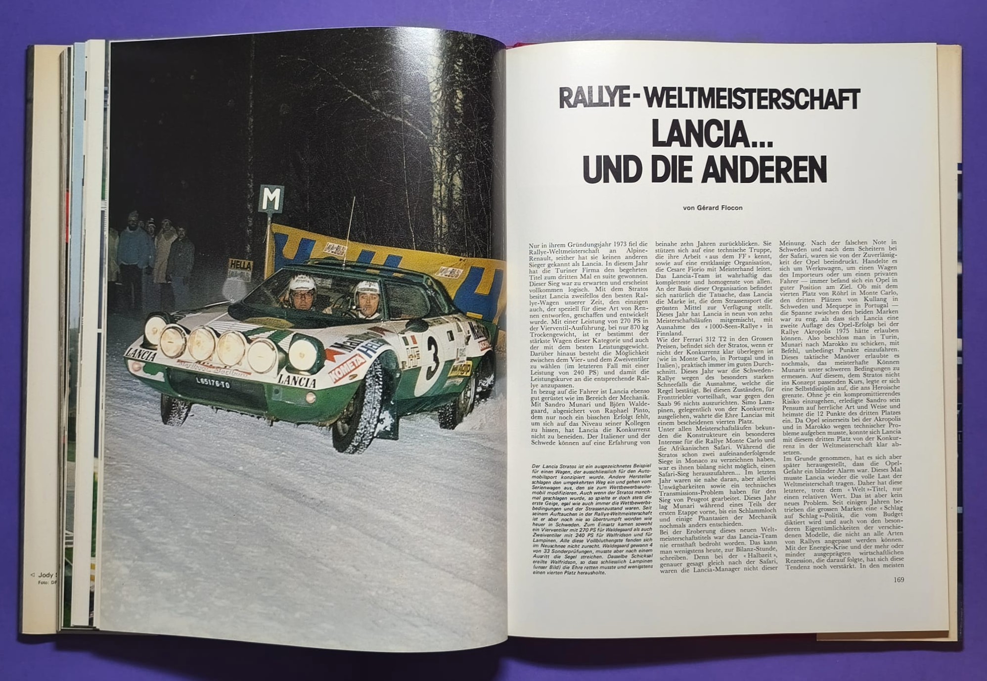 altes Buch, Auto Jahr 1976-1977, Nr. 24, Alfa Sud, Fiat Abarth 131, Lancia Stratos,.. Formel 1, LeMans, Rallye, Tourenwagen WM,.. BMW, 6 Rad Tyrrell, Niki Lauda Ferrari, Lotus, Porsche,..