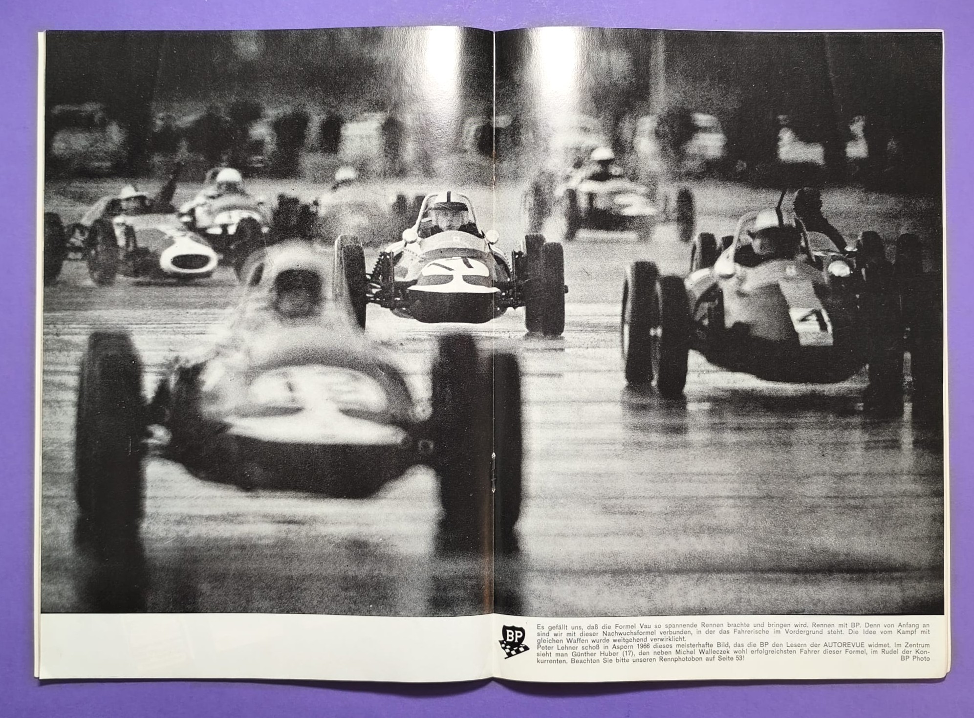alte Zeitschrift Magazin Heft Auto Revue, 10/1966, Porsche 911, Formel 1, Rallye, Flugplatzrennen Zeltweg,.. mit Mittelposter Formel V