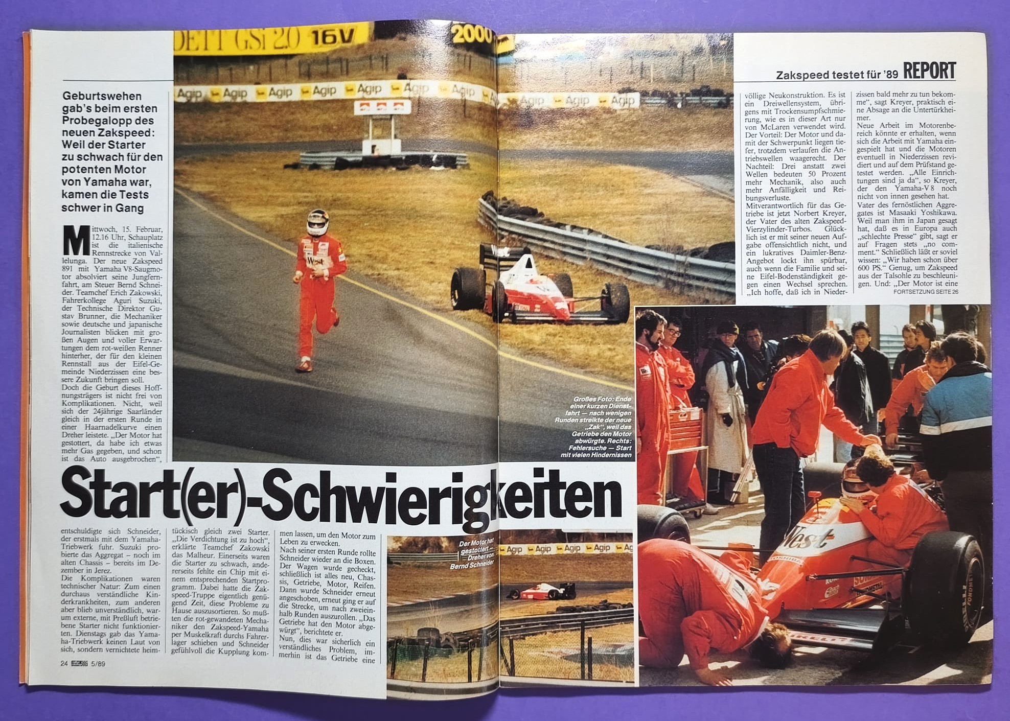alte Zeitschrift Magazin Heft, Rallye Racing, 1. März 1989, Test Alpina B10 (BMW 3er E30), Audi 90 Quattro GTO, Zakspeed Formel 1, Opel Kadett E GSI, Rallye Nachwuchs Fahrerinnen