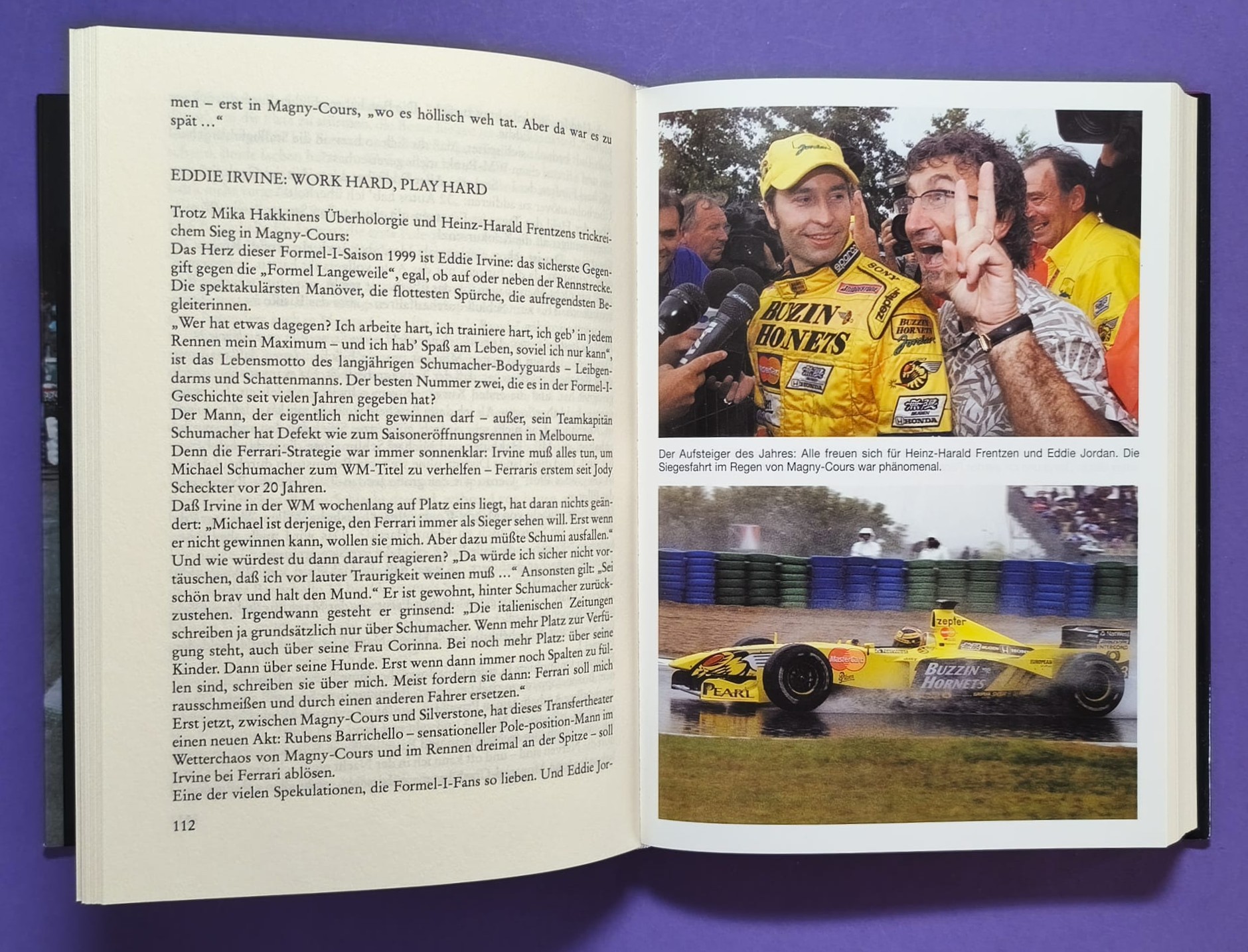 altes Buch Grand Prix Story 1999 Heinz Prüller, Formel 1 Jahrbuch, Weltmeister Mika Häkkinen - McLaren Mercedes