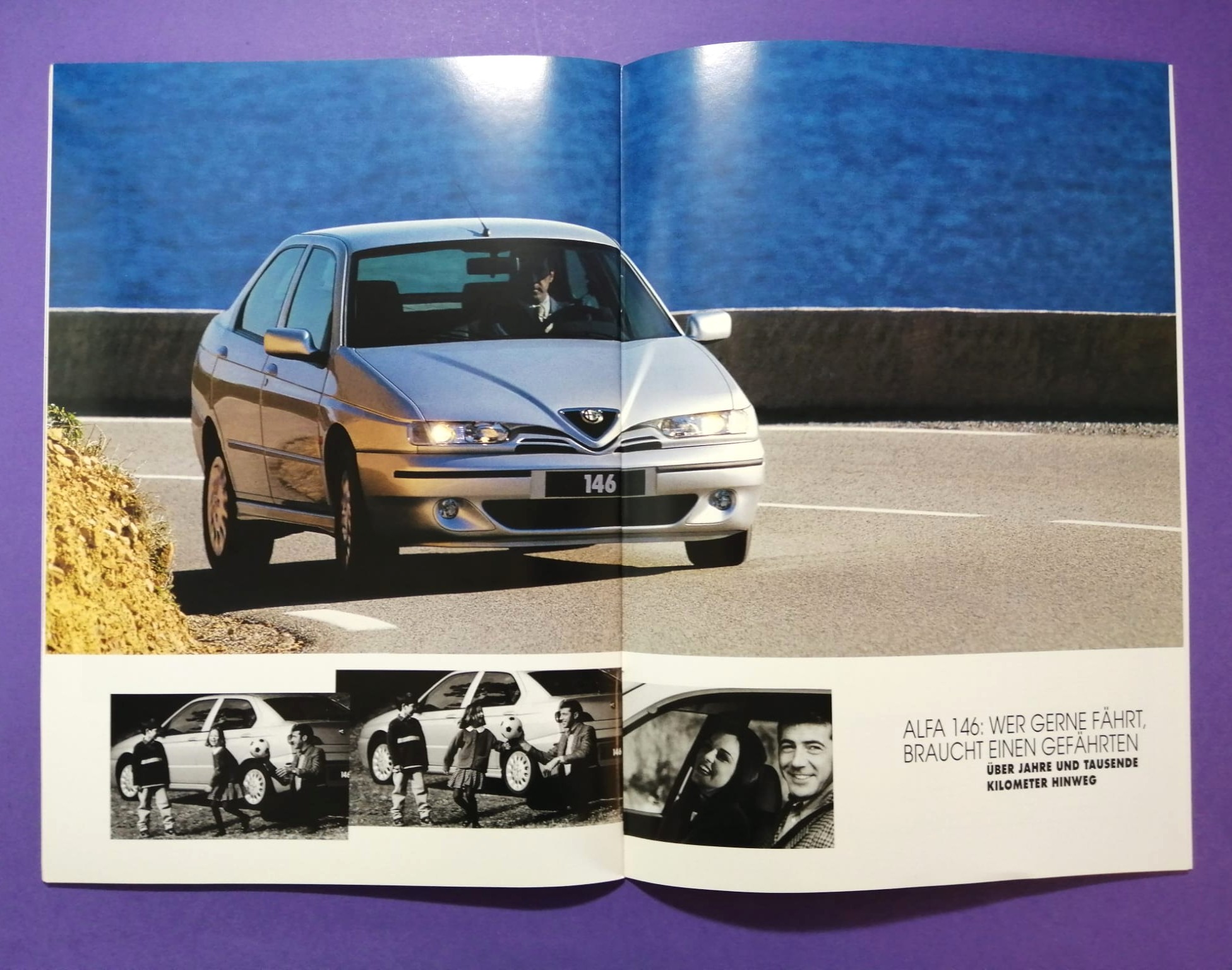 altes Original Autoprospekt, Alfa-Romeo 146,... aus dem Jahr 1999