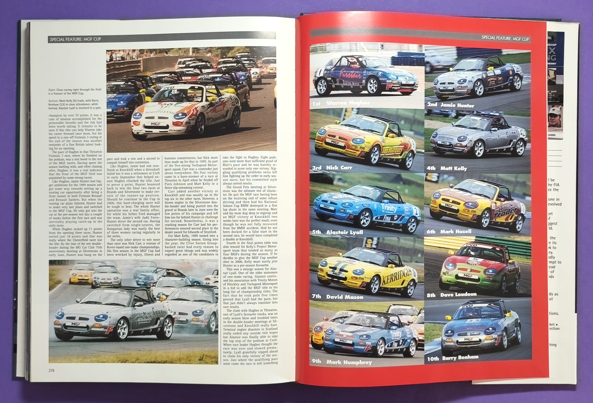 altes Motorsport Jahrbuch Autocourse 1999-2000, Formel 1, 3000, 3, Alex Zanardi, Schumacher, Häkkinen, Hill, Button,.. Ferrari, ProstGP,.. A1-Ring Spielberg, US, LeMans, Tourenwagen Nissan Primera, Volvo,.. MGF Cup, ENGLISCH!