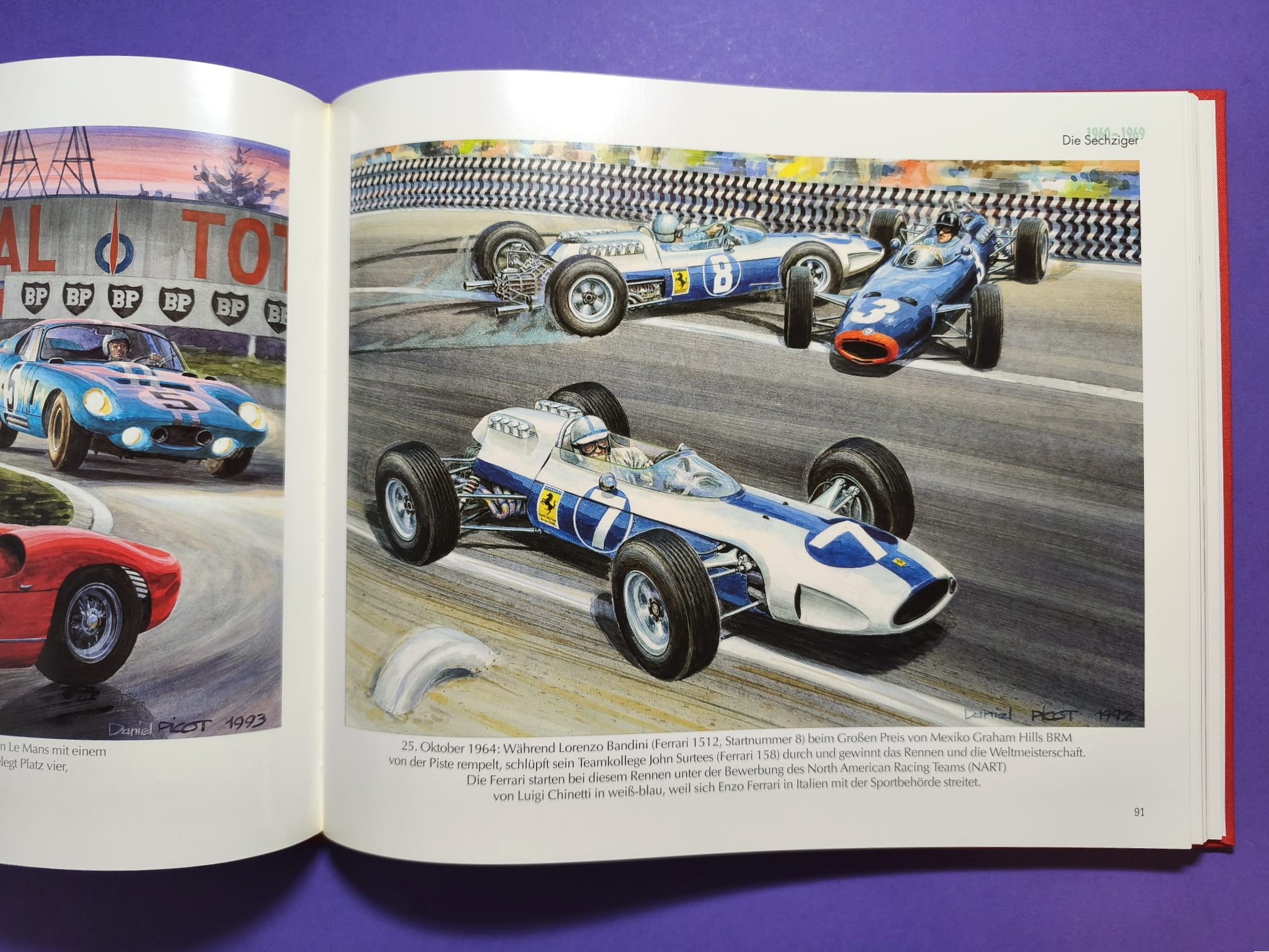 altes Buch, Ferrari Renngeschichte, 1930-1997, Formel 1 Grand Prix, 24h LeMans,.. Trips, Lauda, Schumacher,... 