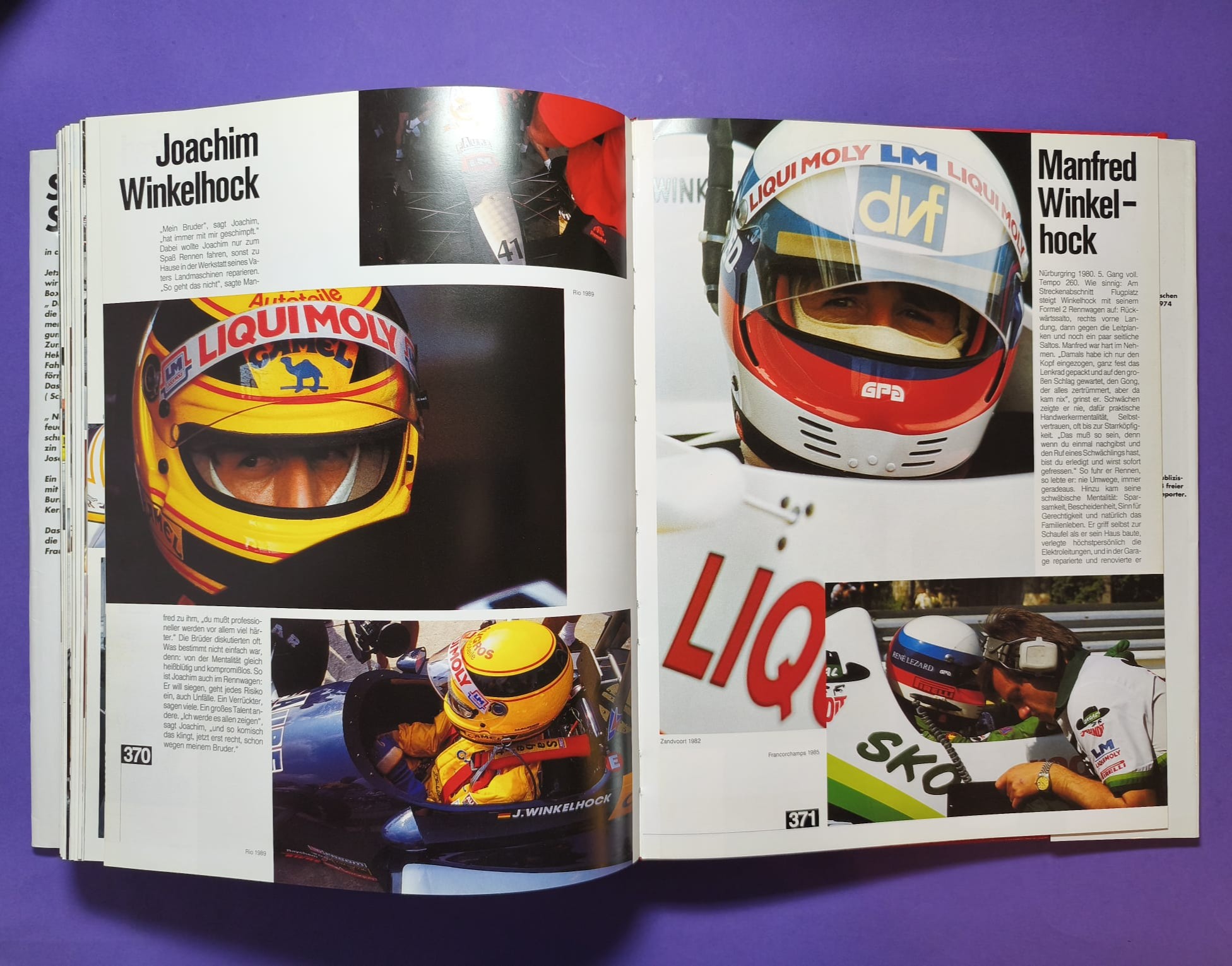 altes dickes großes TOP Buch 180 Rennfahrer, Formel 1, 3, Indy, Nascar, Lauda, Berger, Gartner, Senna,.. 381 Seiten
