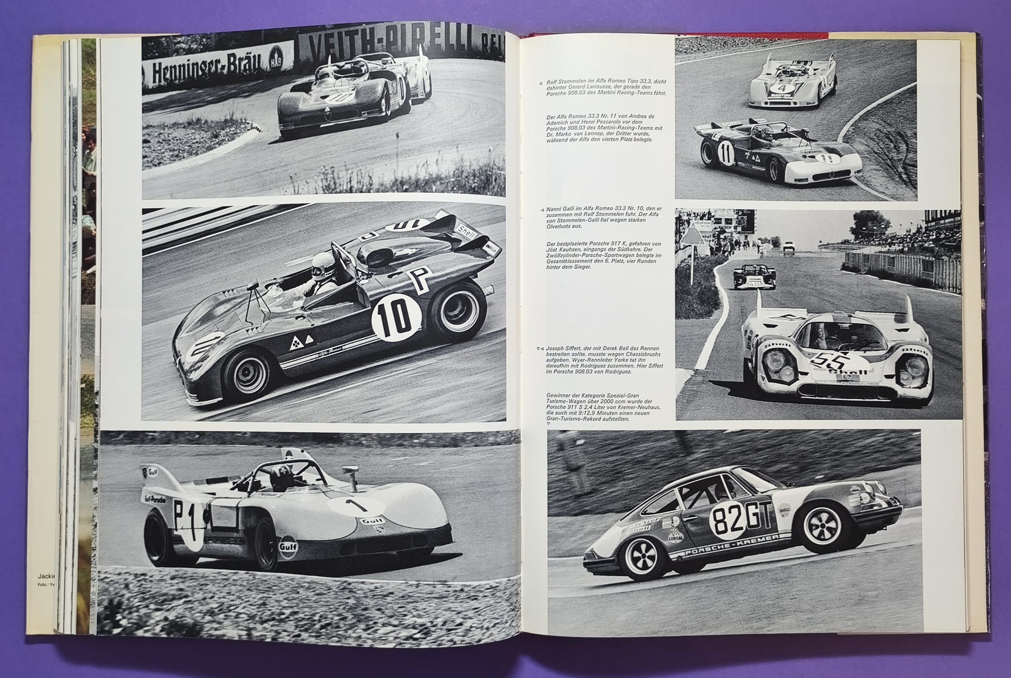 altes Buch, Auto Jahr 1971-1972, Nr. 19, Alfa Sud & Tipo 33, Alpine 110 & 310, BMW, Citroen, Lamborghini Miura, Lotus, Ferrari, Matra, Monteverdi, Porsche 917,.. Formel 1, 2, LeMans, Rallye, Indy Car, CanAm,.. Cevert, Stewart, Siffert, Peterson,..
