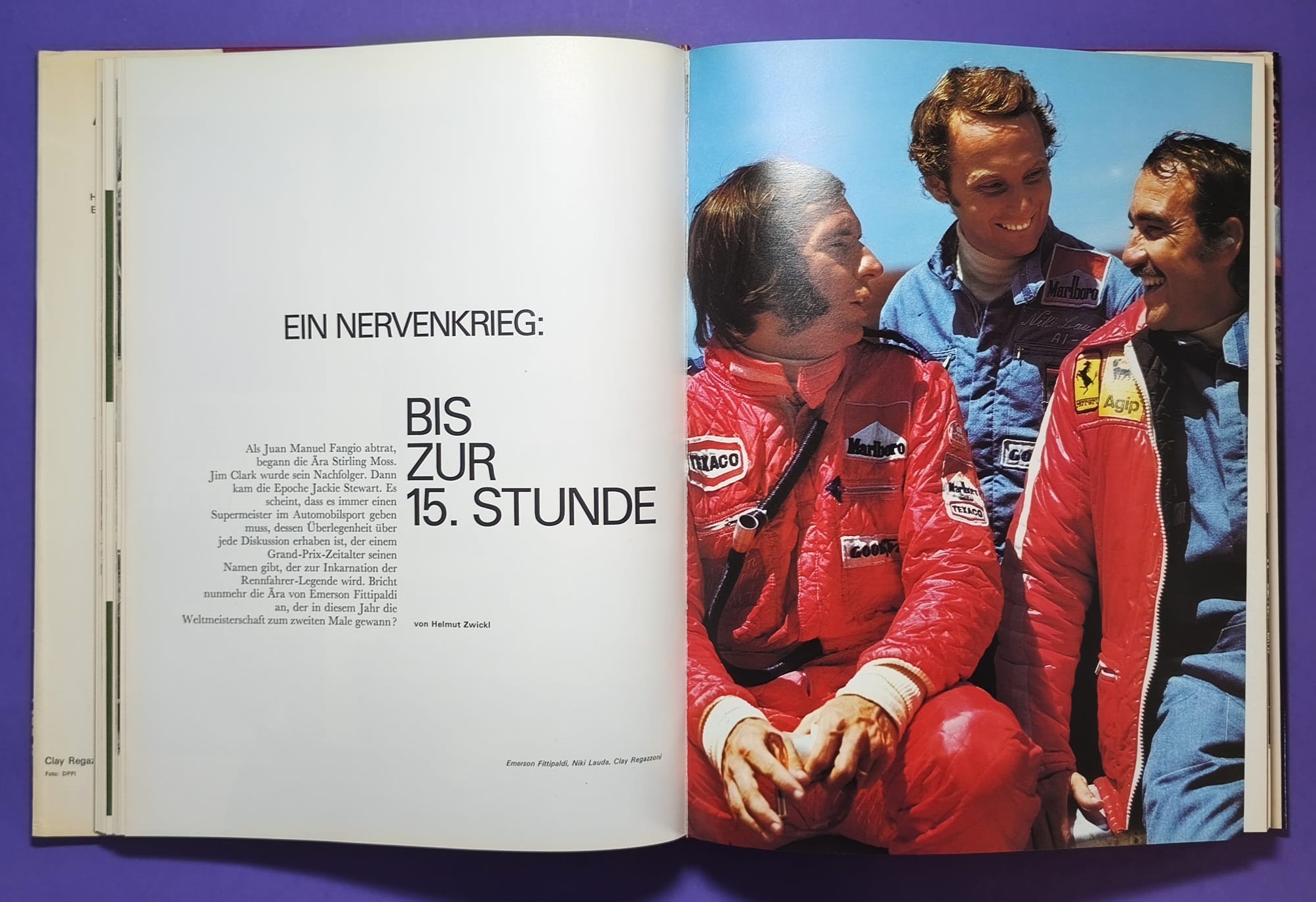 altes Buch, Auto Jahr 1974-1975, Nr. 22, Lancia Stratos, Renault R5, Audi Coupe Studie,.. Formel 1, LeMans, Rallye, Tourenwagen,.. BMW, Ford Zakspeed, Lotus, Niki Lauda Ferrari, Matra, Porsche,..