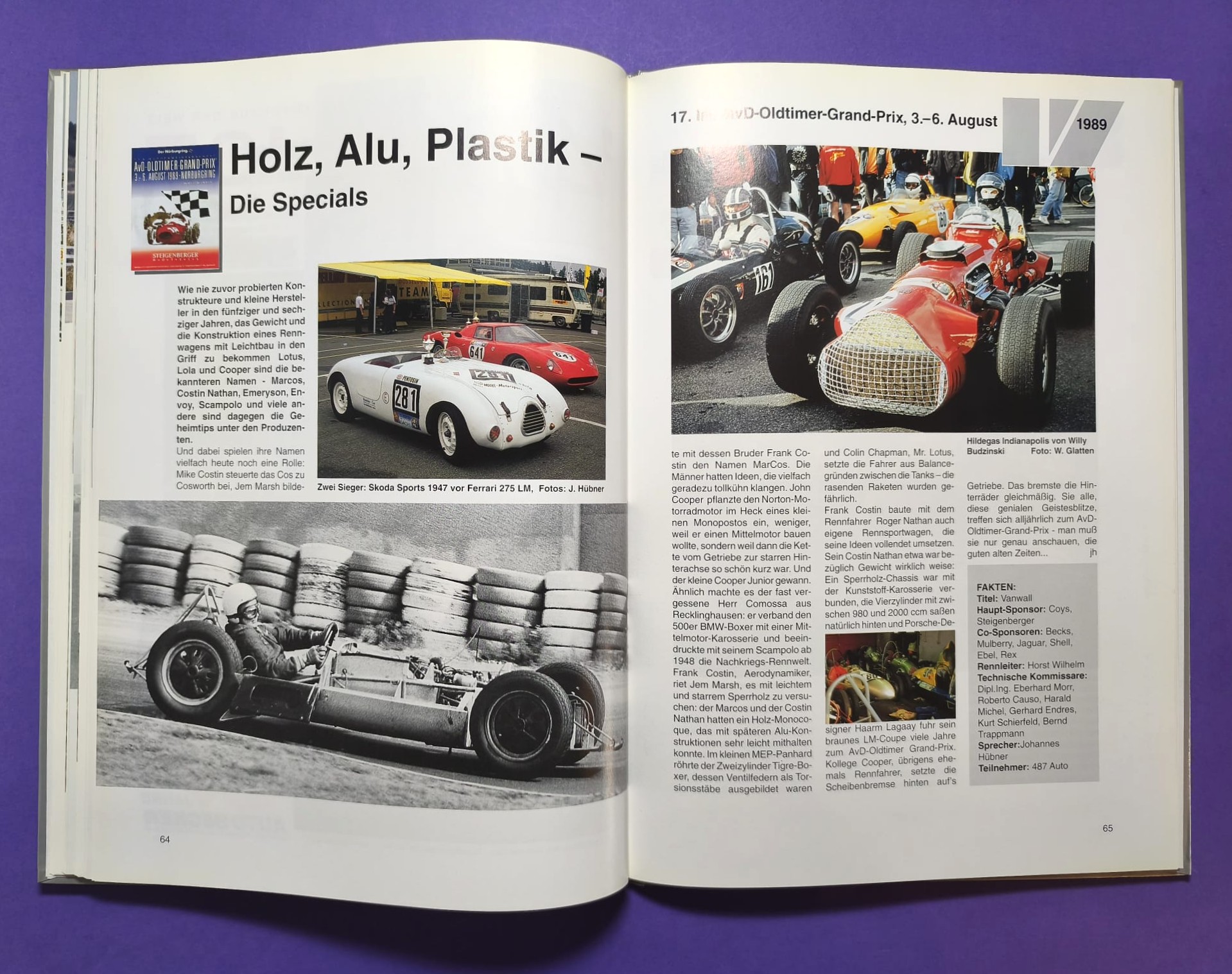 altes Buch, 25 Jahre AvD Oldtimer Grand Prix Nürburgring