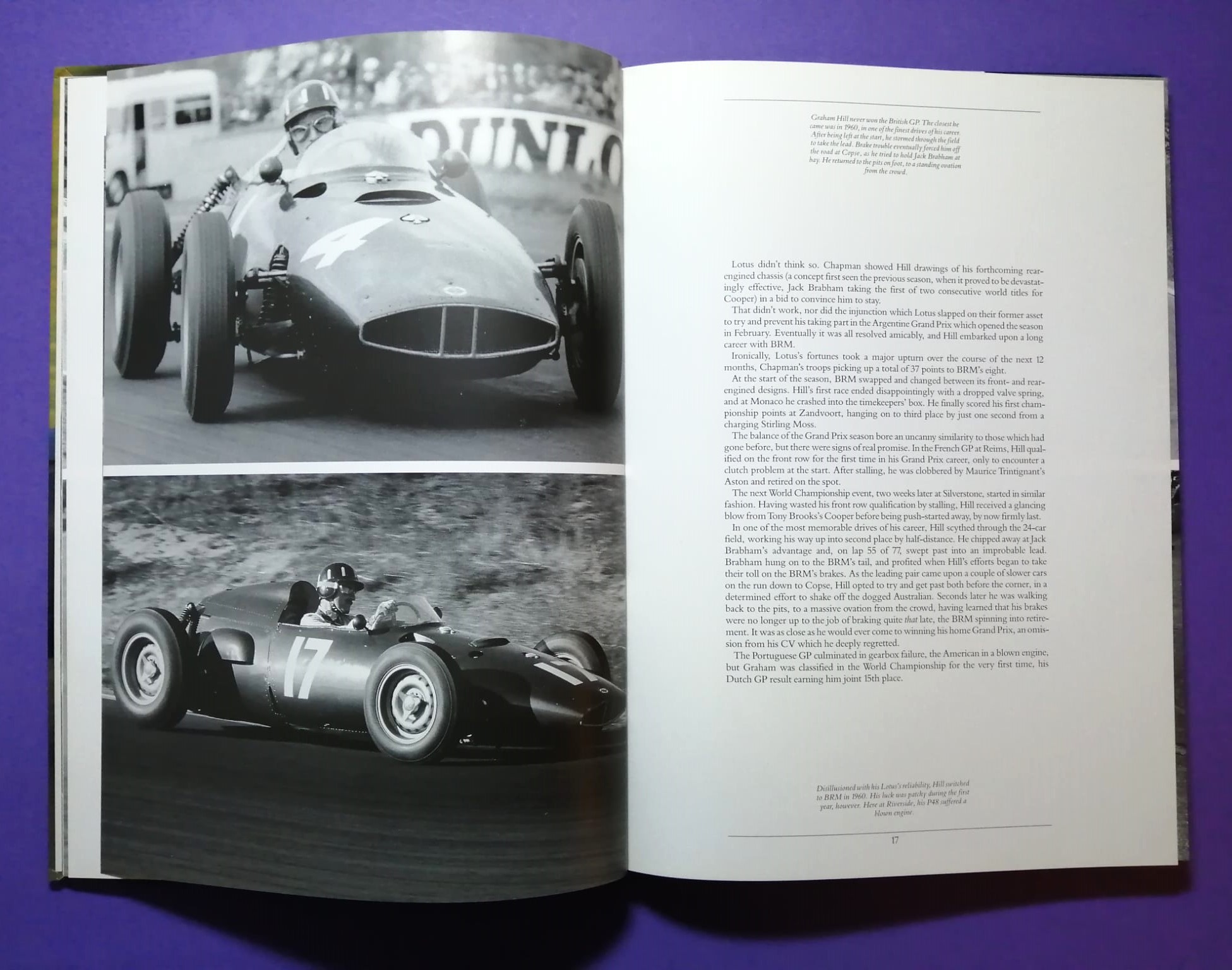 altes Buch, Graham Hill, Formel 1 Grand Prix Weltmeister, BRM, Lotus,.. Englisch!