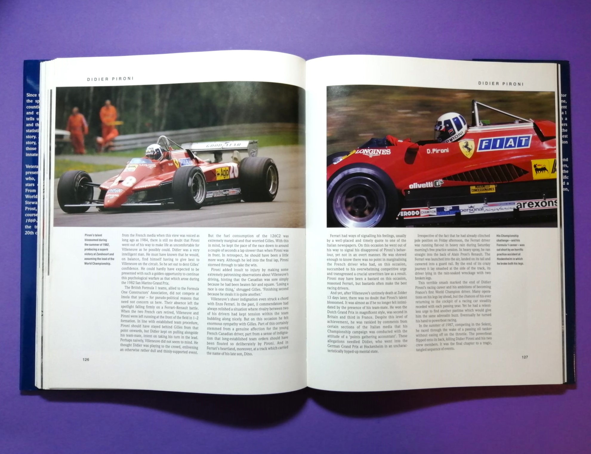 altes Buch, Racers 1969-2000, The Legends of Formula 1, Cevert, Rindt, Courage, Lauda, Hunt, Peterson, Pironi, Senna, Schumacher, Villeneuve,.. Englisch!