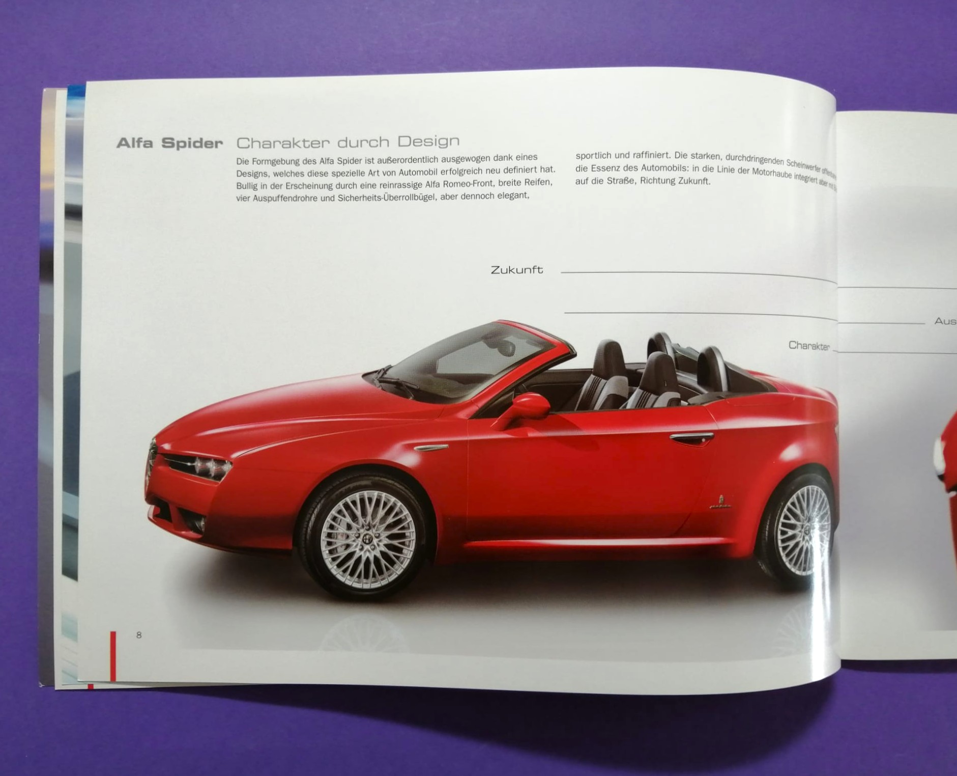 altes Original Autoprospekt, Alfa-Romeo Spider / Brera, Cabrio, V6.., aus dem Jahr 2006