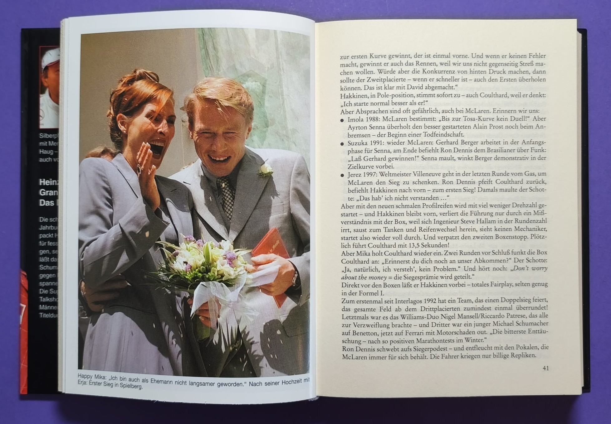 altes Buch Grand Prix Story 1998, Heinz Prüller, Formel 1 Grand Prix Jahrbuch, Weltmeister Mika Häkkinen, McLaren Mercedes