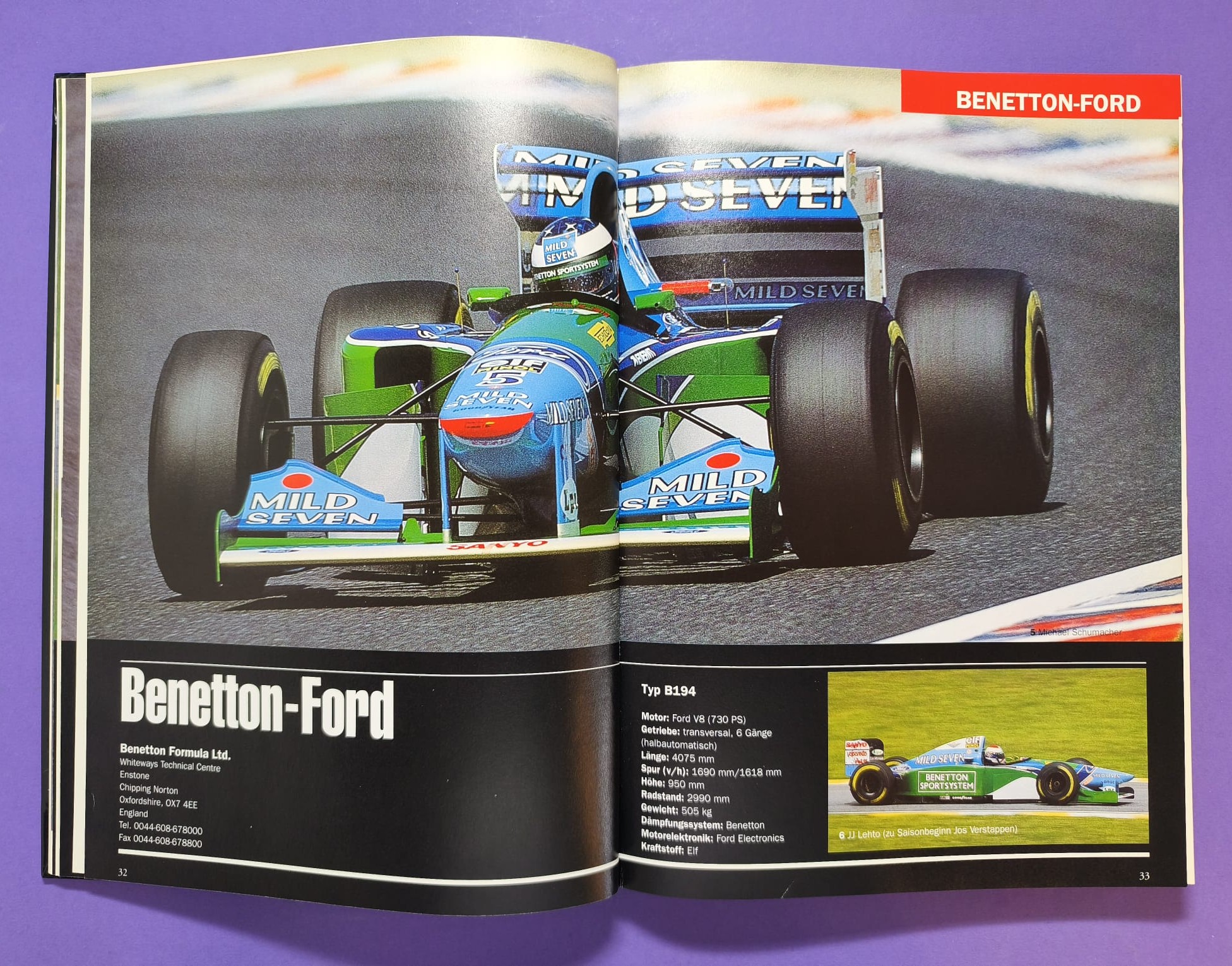 altes Buch, GRAND PRIX 1994, Live Miterlebt, Formel 1, Ayrton Senna Williams, Michael Schumacher Benetton, Ratzenberger Simtek,..