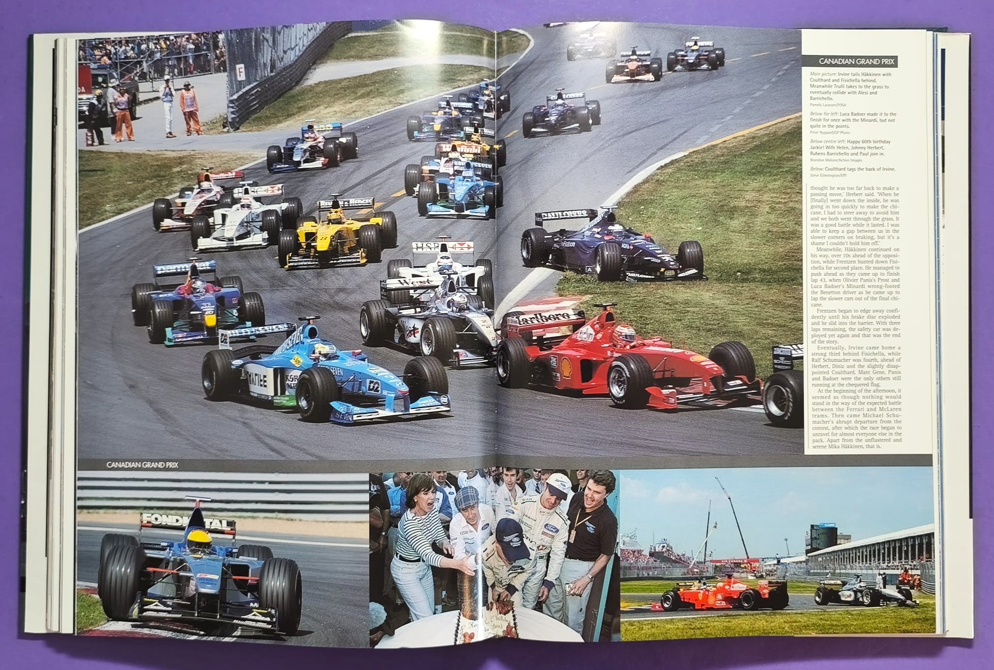 altes Motorsport Jahrbuch Autocourse 1999-2000, Formel 1, 3000, 3, Alex Zanardi, Schumacher, Häkkinen, Hill, Button,.. Ferrari, ProstGP,.. A1-Ring Spielberg, US, LeMans, Tourenwagen Nissan Primera, Volvo,.. MGF Cup, ENGLISCH!
