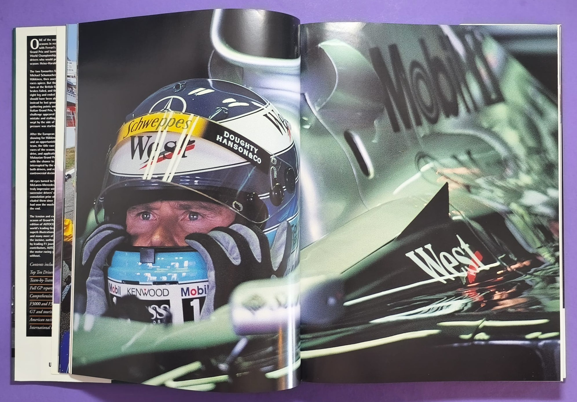 altes Motorsport Jahrbuch Autocourse 1999-2000, Formel 1, 3000, 3, Alex Zanardi, Schumacher, Häkkinen, Hill, Button,.. Ferrari, ProstGP,.. A1-Ring Spielberg, US, LeMans, Tourenwagen Nissan Primera, Volvo,.. MGF Cup, ENGLISCH!