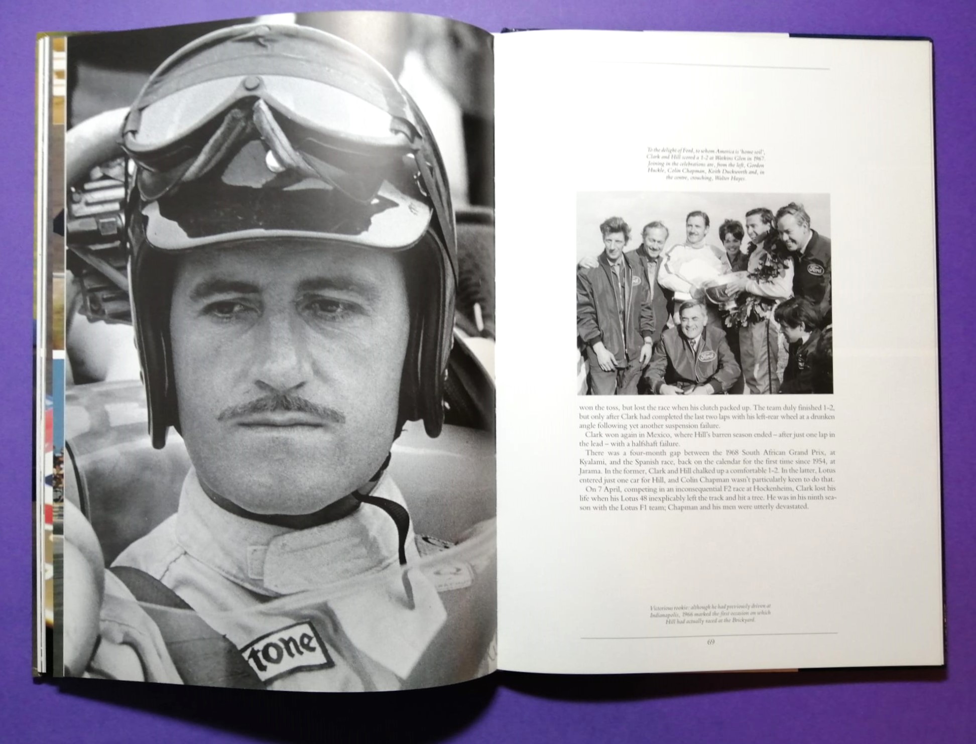 altes Buch, Graham Hill, Formel 1 Grand Prix Weltmeister, BRM, Lotus,.. Englisch!