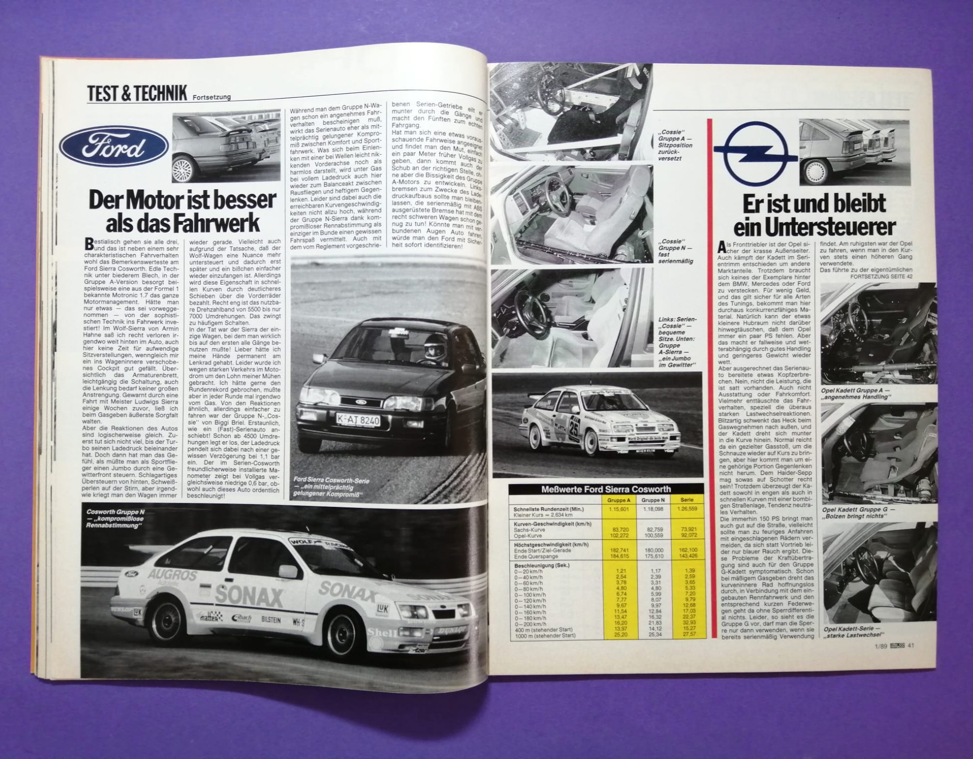 alte Zeitschrift, Magazin, Heft, Rallye Racing, Nr. 1, 4. Jänner 1989, Testbericht BMW M3 E30, DTM, Martini Lancia Delta, Rallye Monte Carlo, Senna McLaren,..