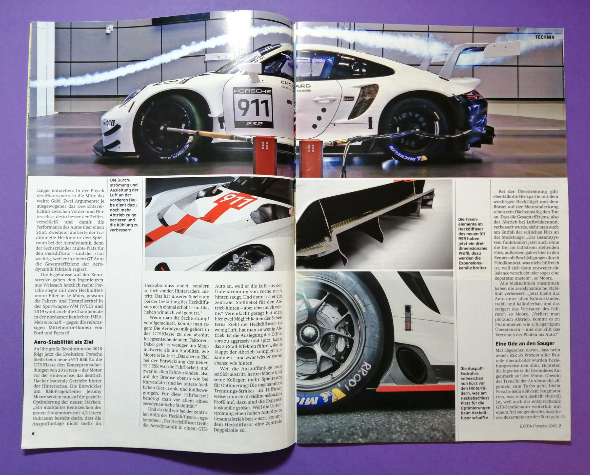 2 Stück Zeitschriften Magazine Hefte, Motorsport aktuell Extra, Porsche 911 RSR, 24h LeMans, 2018, 2019