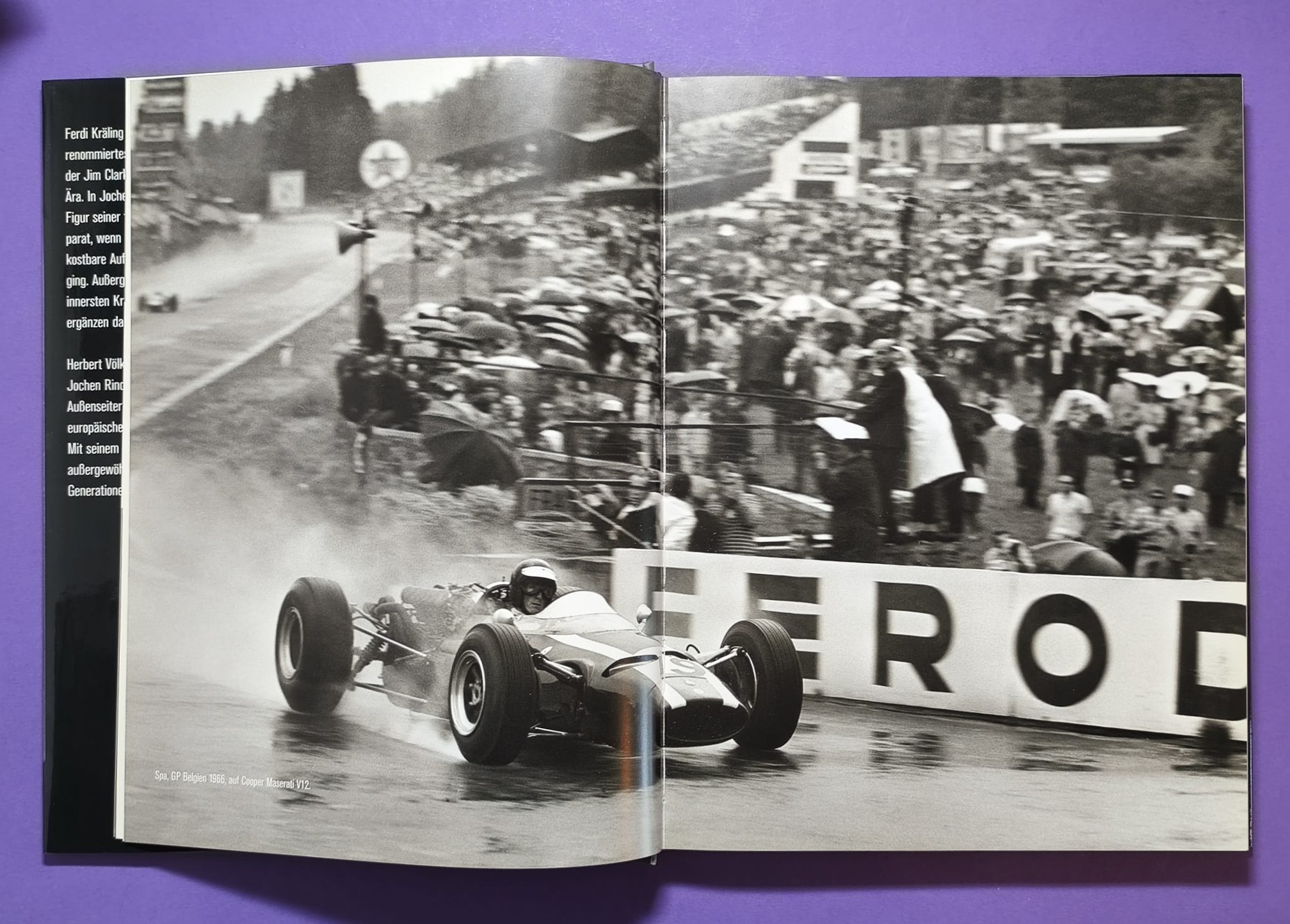 altes Buch, Jochen Rindt, Der erste Popstar der Formel 1, Grand Prix Weltmeister 1970, Gold Leaf Lotus72