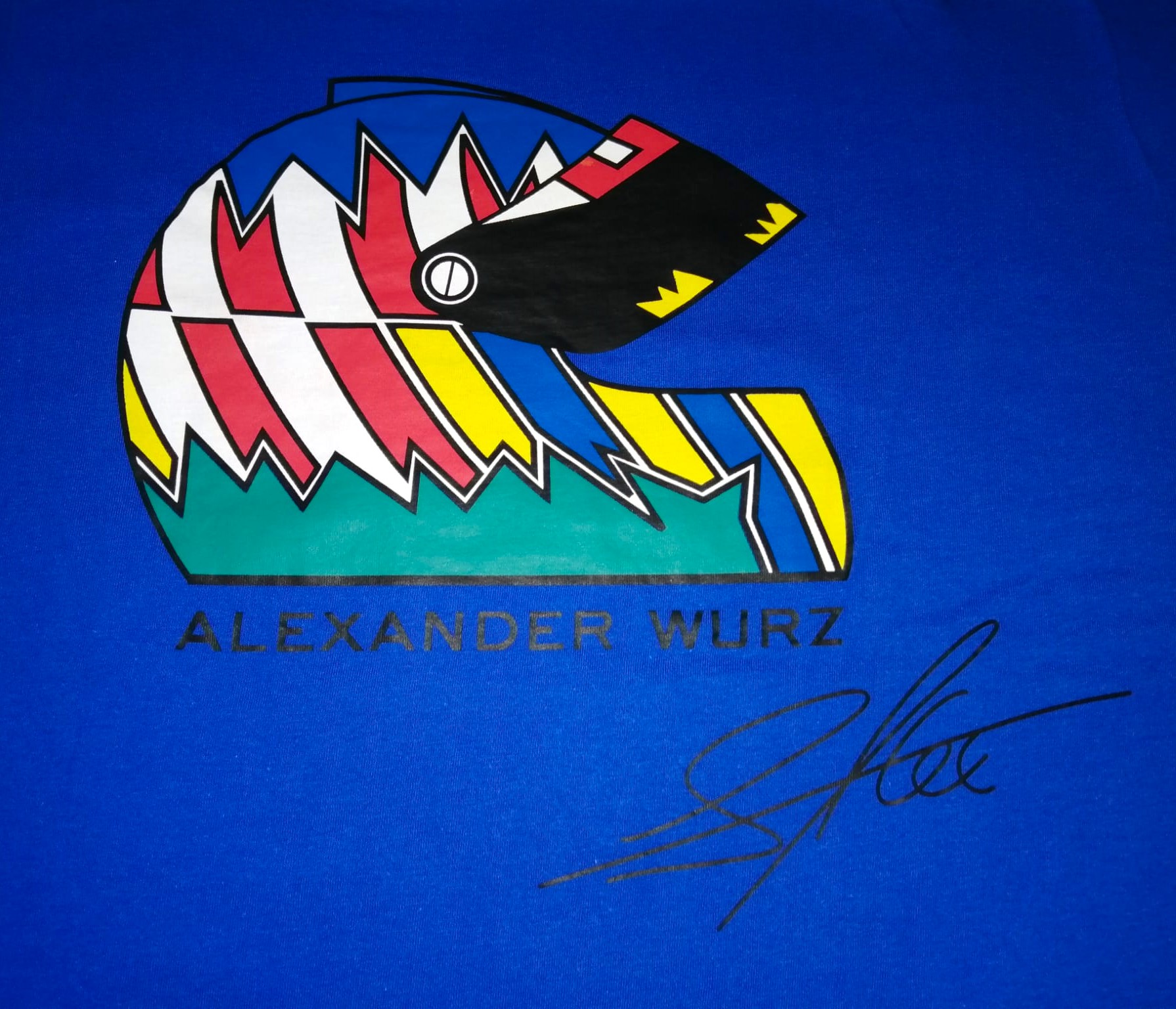 T-Shirt, Alexander Wurz, Benetton, Formel 1 Grand Prix, Offiziell Merchandise, Original aus den 90er Jahren. Ungetragen!