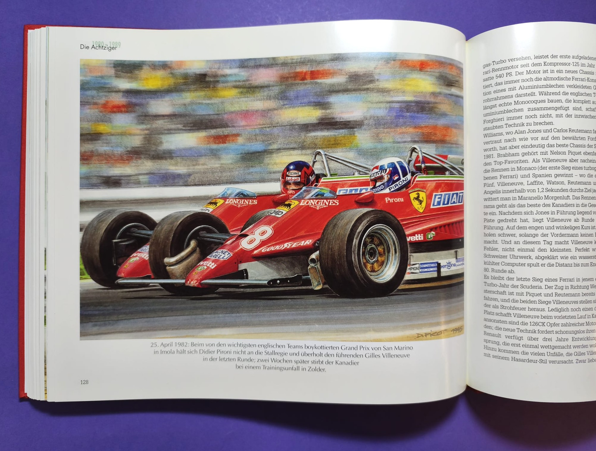 altes Buch, Ferrari Renngeschichte, 1930-1997, Formel 1 Grand Prix, 24h LeMans,.. Trips, Lauda, Schumacher,... 