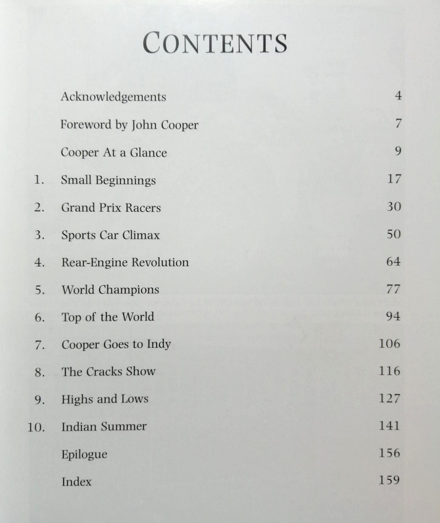 altes Buch Cooper, Formel 1 Grand Prix Team, Formel 2, Formel 3, Sportwagen, Indy Car, MINI Tuner, Jochen Rindt,.. Englisch!