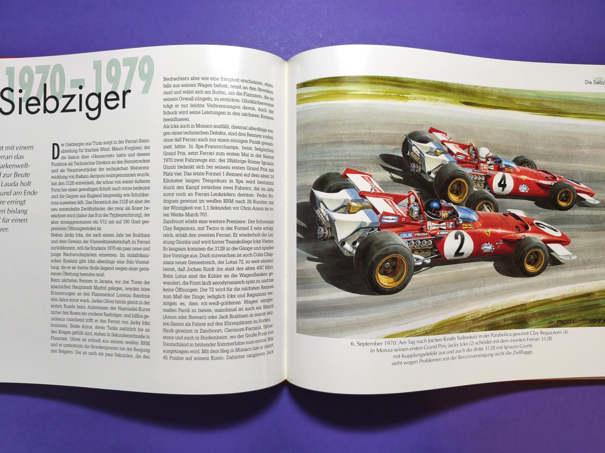 altes Buch, Ferrari Renngeschichte, 1930-1997, Formel 1 Grand Prix, 24h LeMans,.. Trips, Lauda, Schumacher,... 