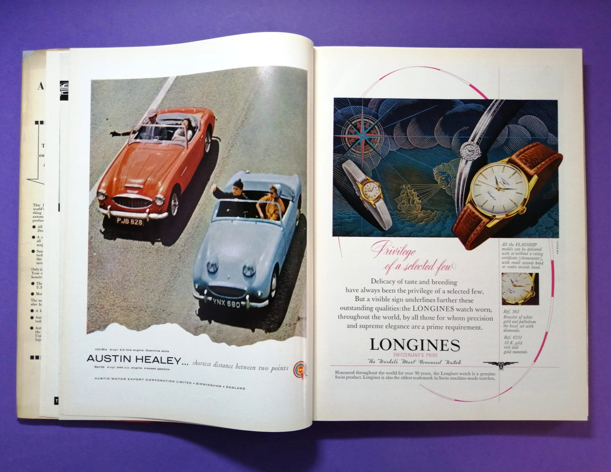 RARITÄT! sehr altes Buch, Automobile Year 1958-1959 Nr.6, Borgward, Porsche Spider,.. Formel 1, LeMans, Targa Florio,.. Brooks, Hailwood, Surtess,.. Aston Martin DBR1/300,.. ENGLISCH!