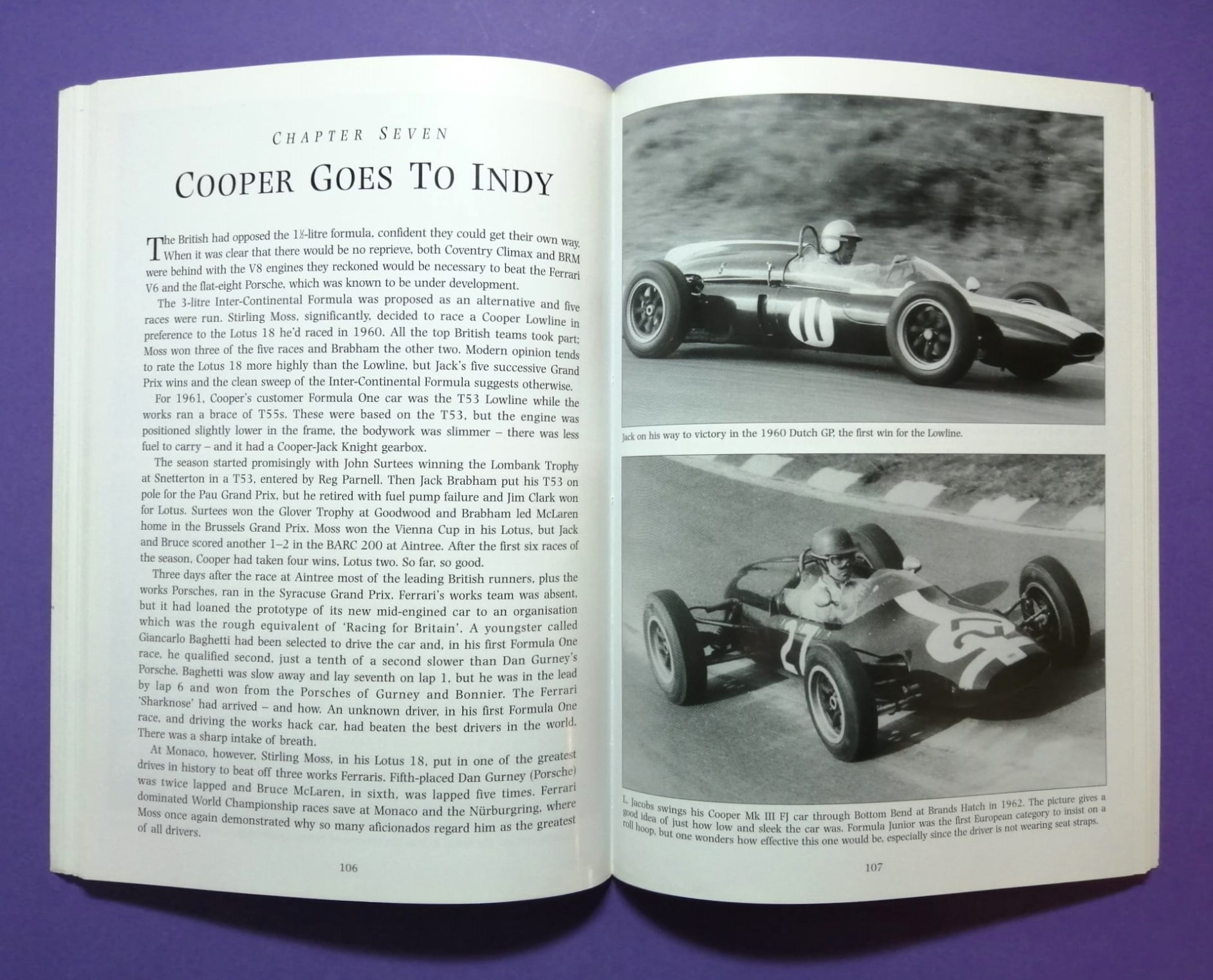 altes Buch Cooper, Formel 1 Grand Prix Team, Formel 2, Formel 3, Sportwagen, Indy Car, MINI Tuner, Jochen Rindt,.. Englisch!