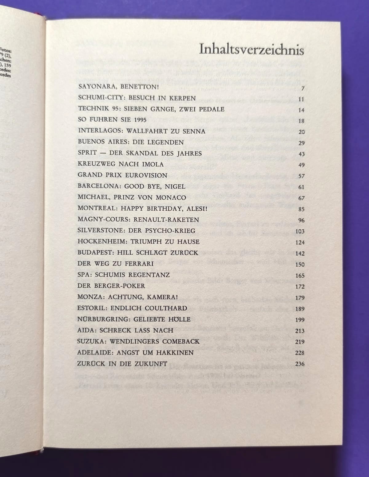 altes Buch Grand Prix Story 1995 Heinz Prüller, Formel 1 Grand Prix Jahrbuch, Weltmeister Michael Schumacher - Benetton Renault