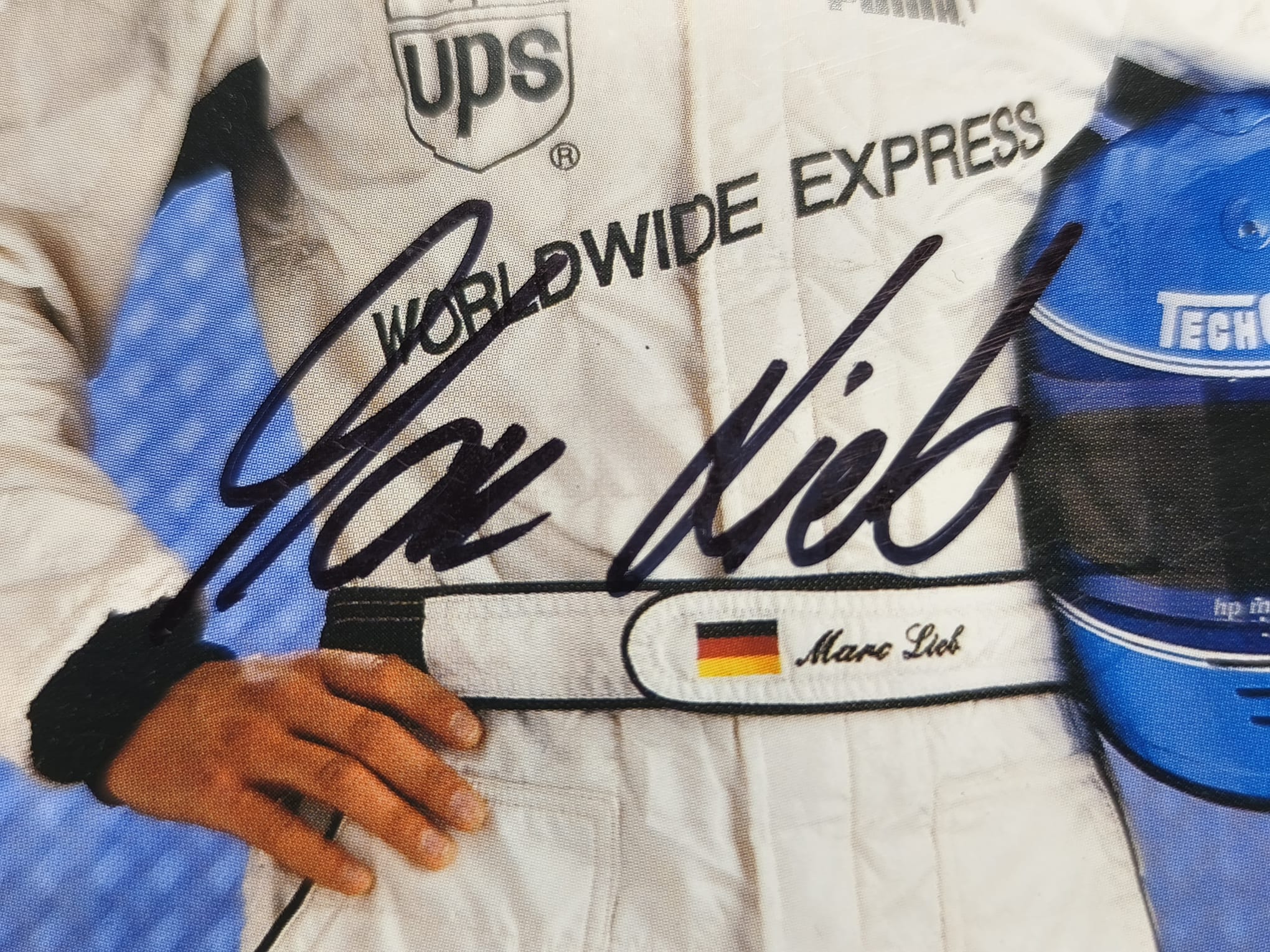 Original Autogramm, Marc Lieb, Porsche 911 Supercup 2002, Junior Team, alte Karte 11x15cm