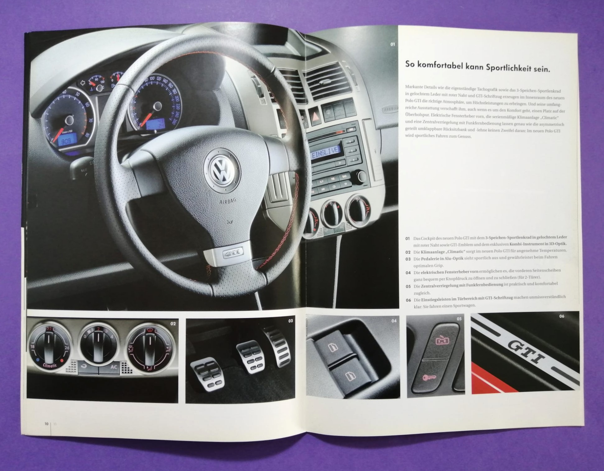 Original Autoprospekt, VW Polo GTI